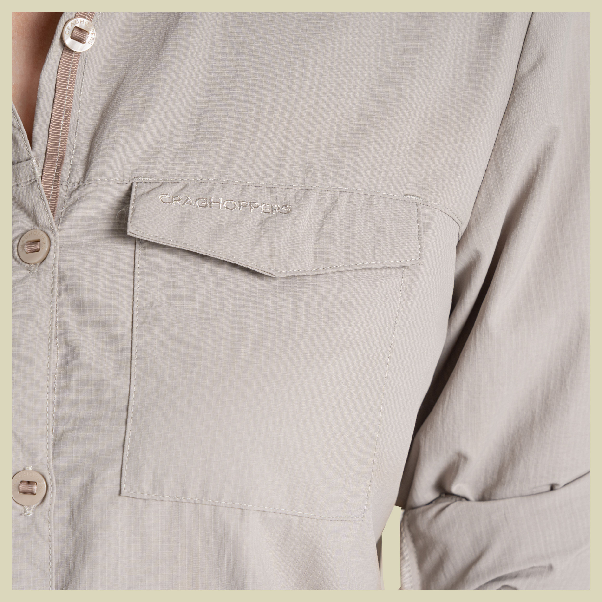 NosiLife Adventure Long Sleeved Shirt III Women 44 grau - soft mushroom (18)