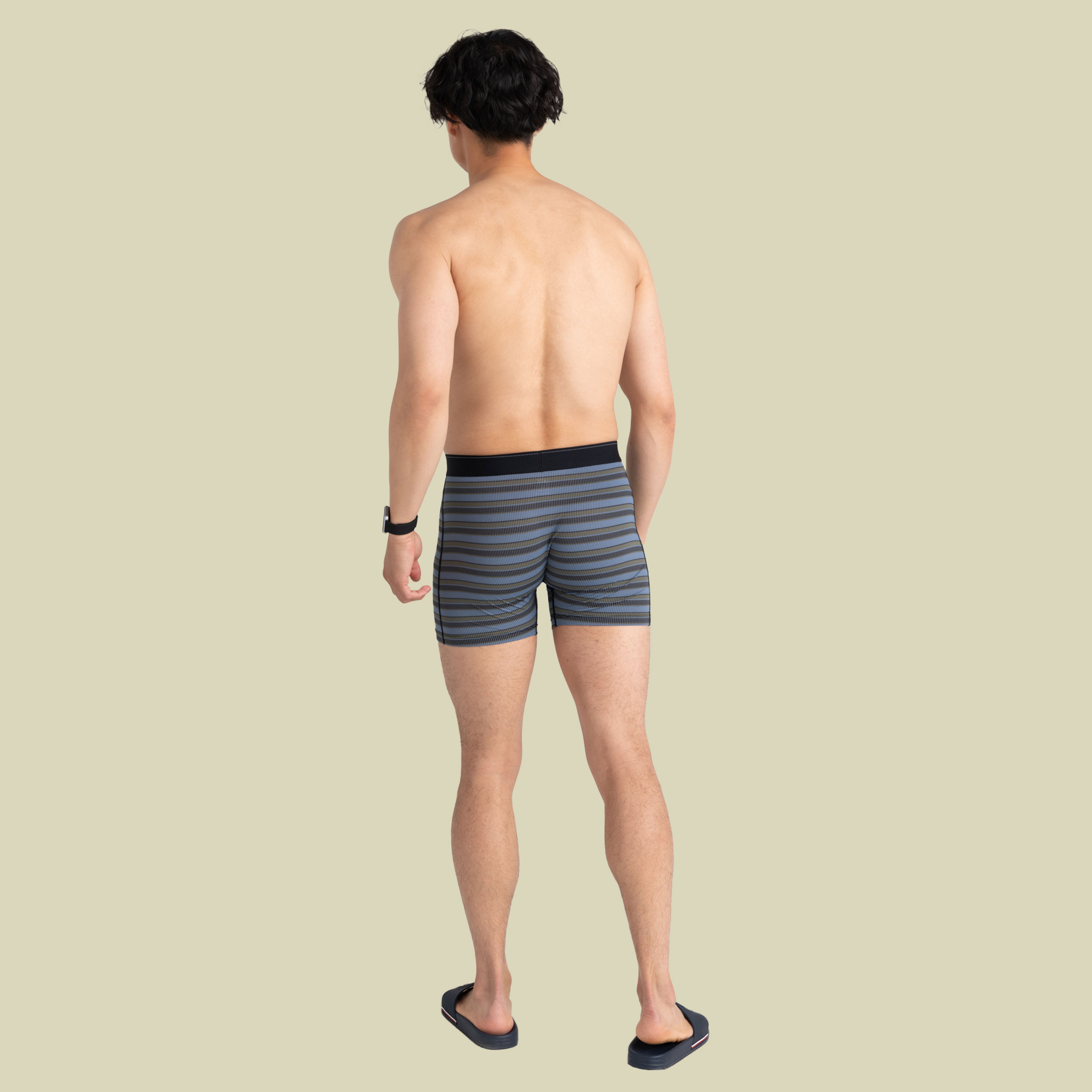 Quest Quick Dry Mesh Boxer Brief Fly mehrfarbig S - solar stripe-twilight
