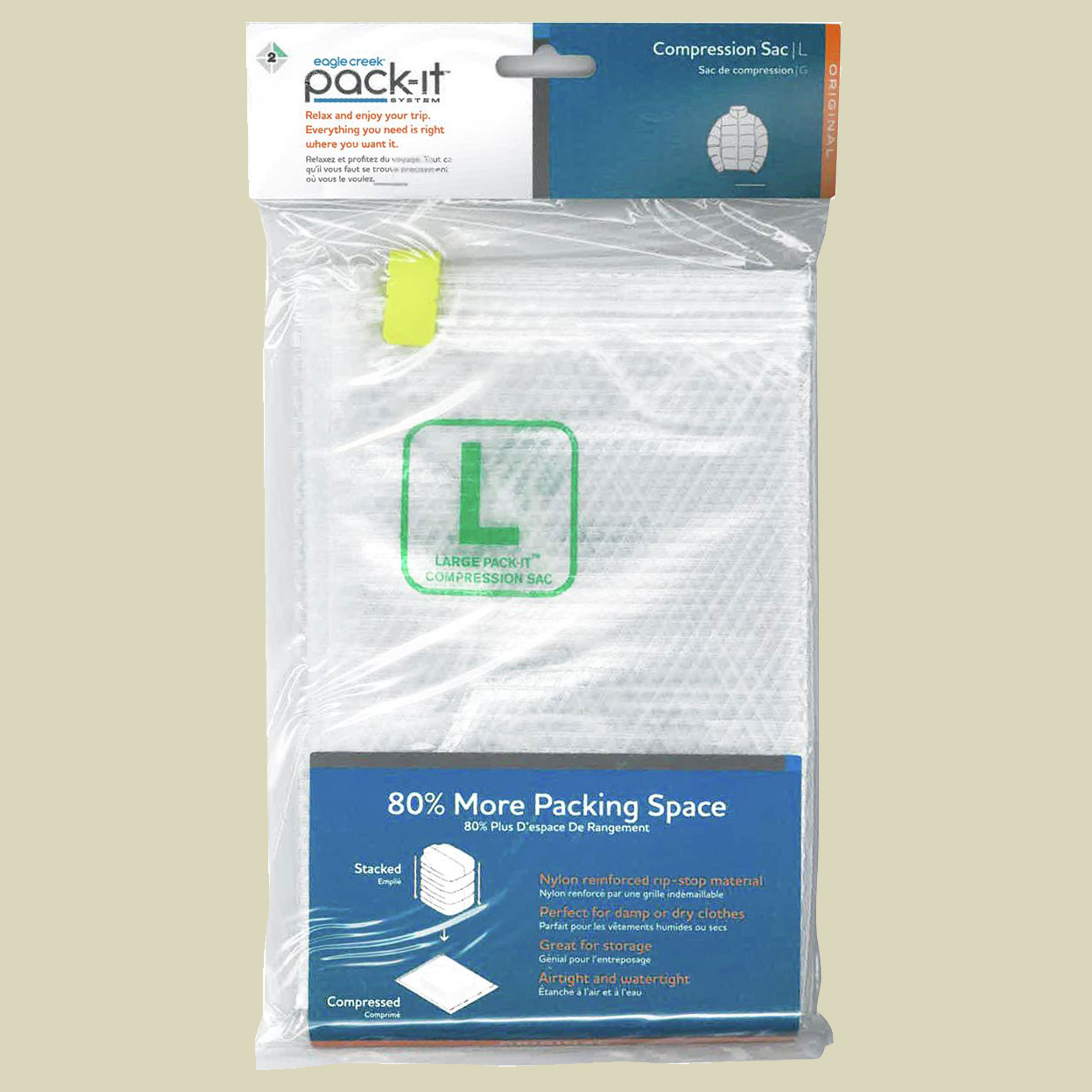 Pack-It Compression Sac Größe M Farbe clear/brillant blue