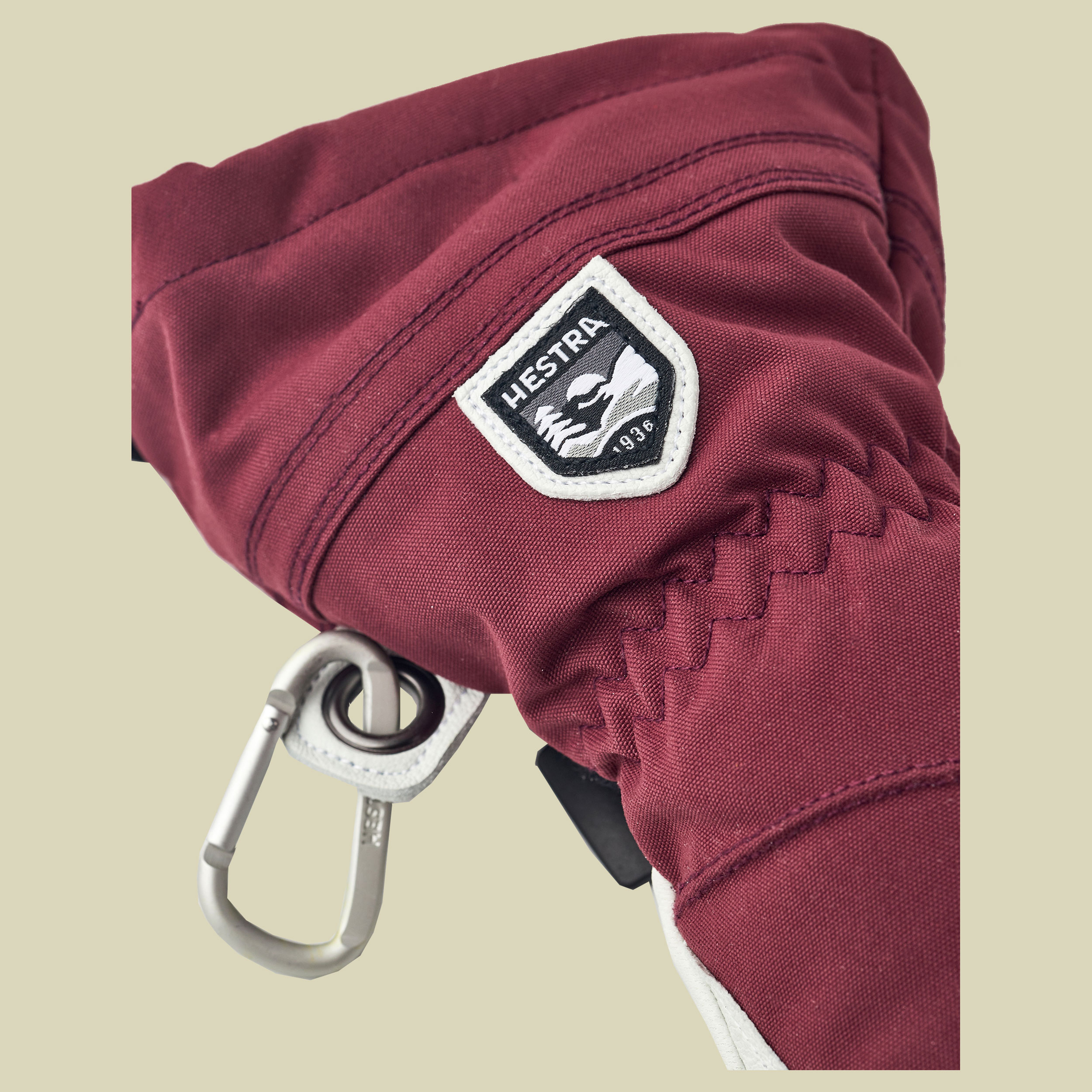 Heli Ski Female Mitt rot 8 - bordeaux/offwhite