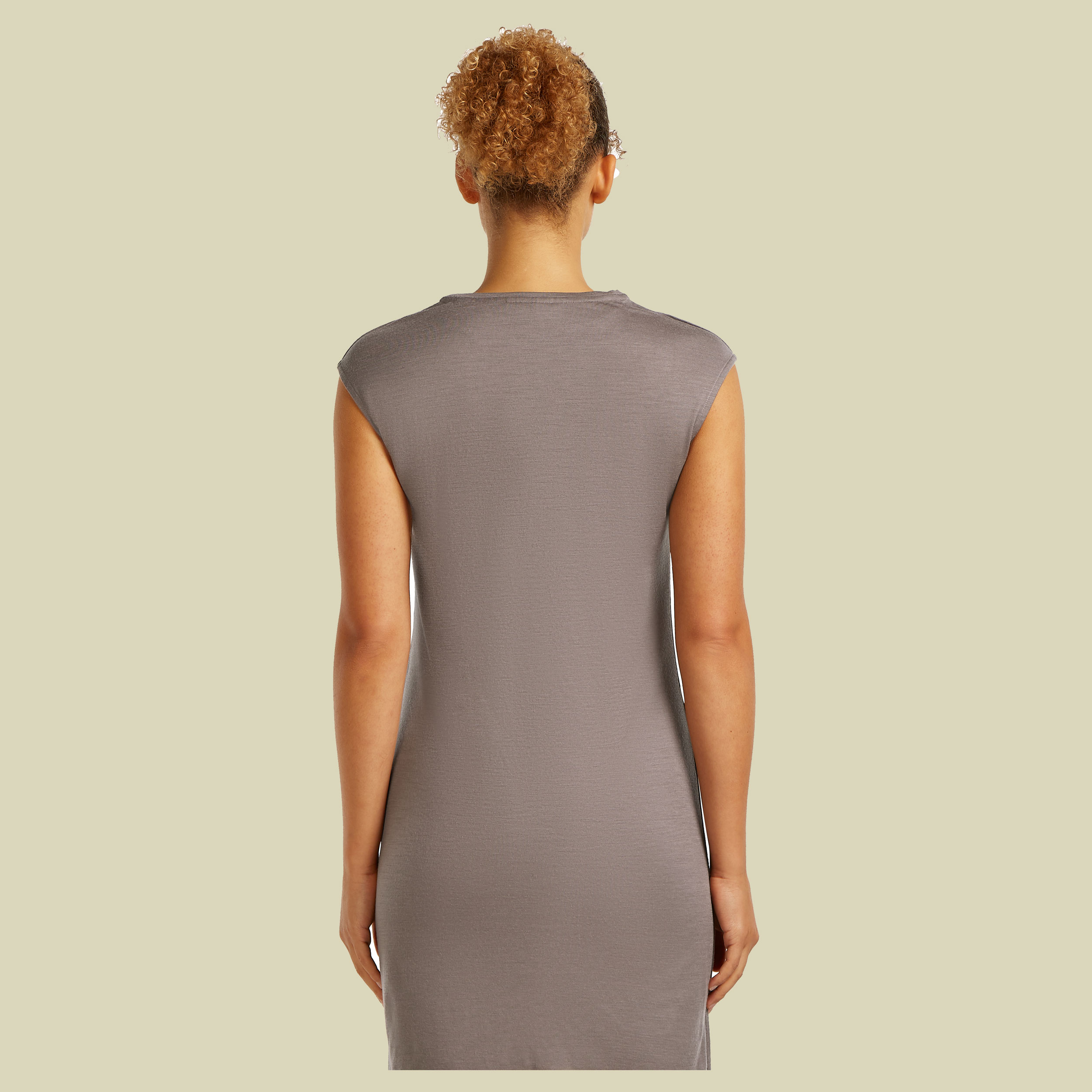 Merino Granary Sleeveless Dress Women XL braun - porcini