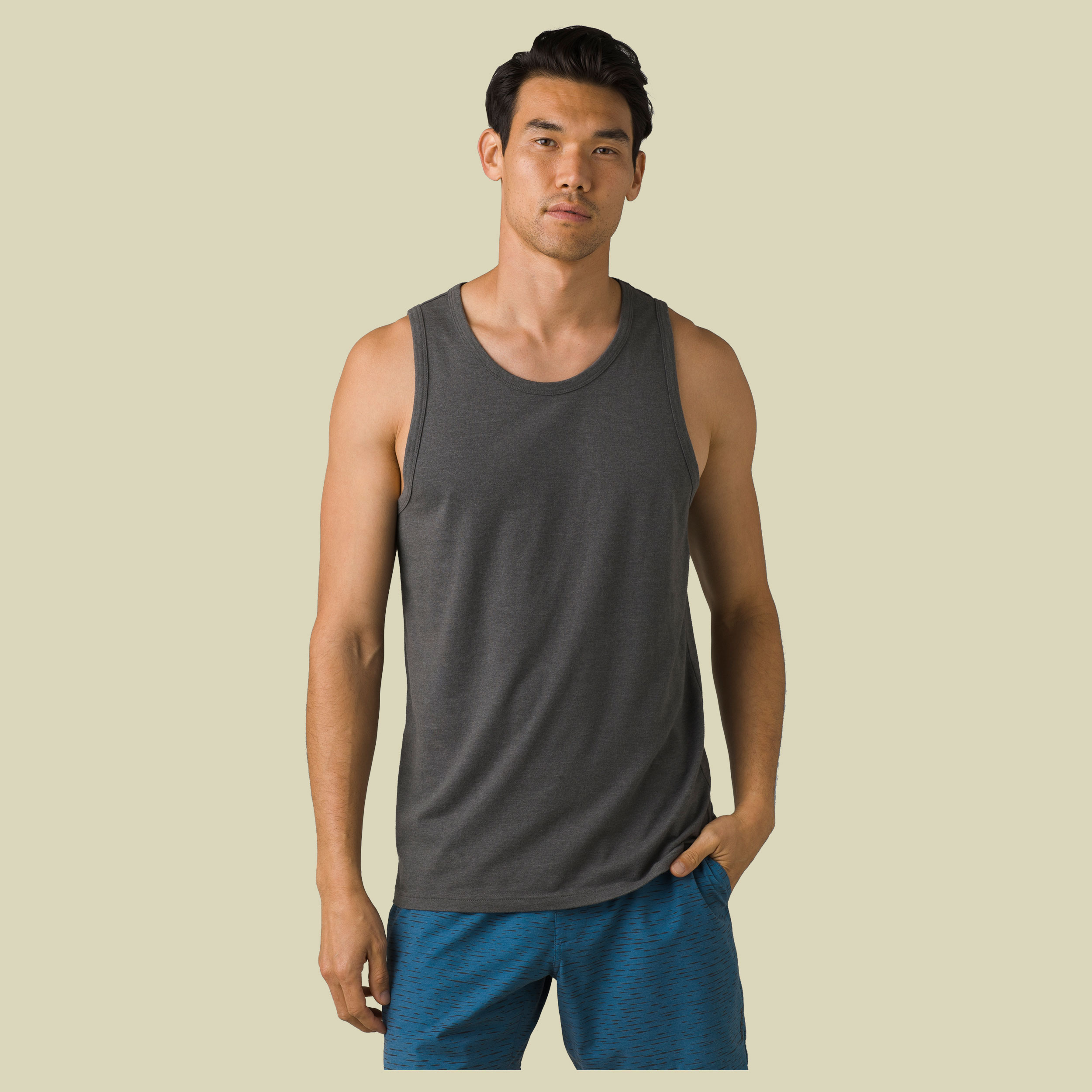 prAna Tank Standard Men Größe L  Farbe charcoal heather