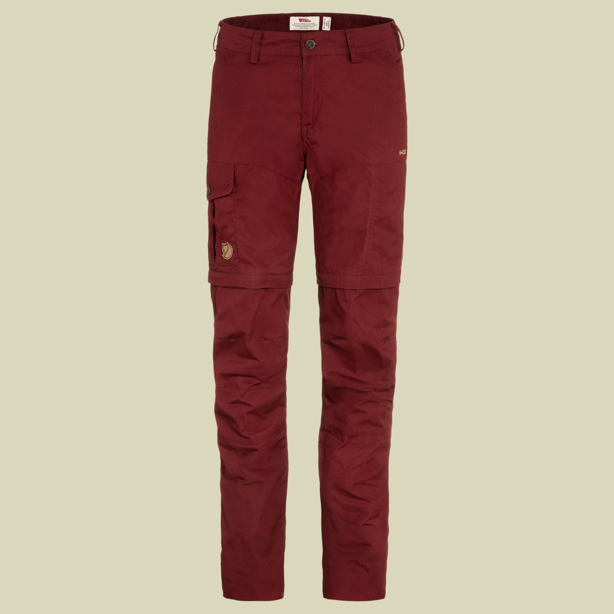 Karla Pro Zip-Off Trousers Women Größe 38 Farbe bordeaux red