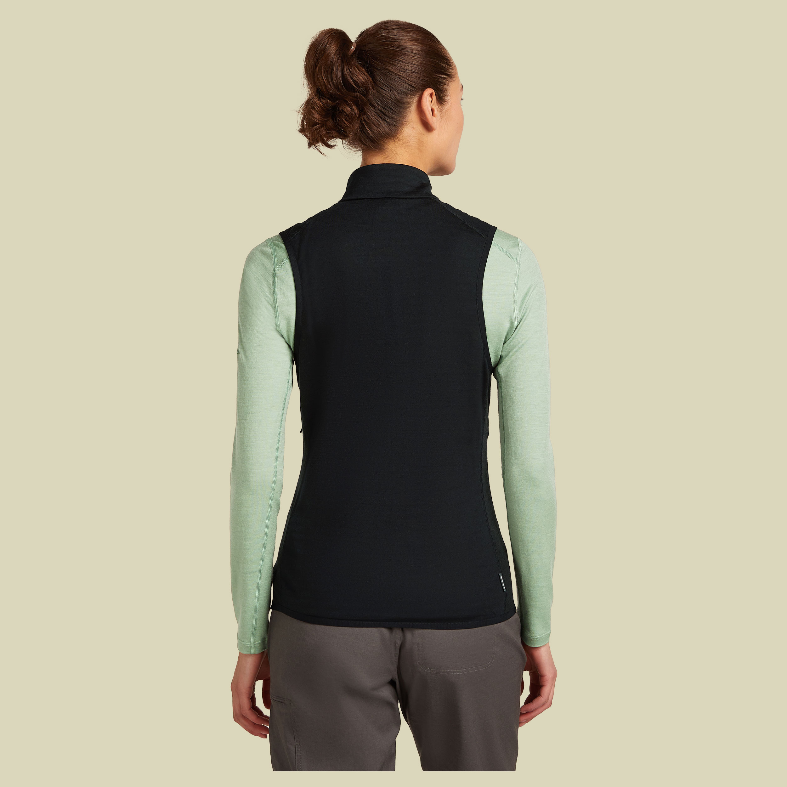 Merino 300 RealFleece Descender Vest Women XL schwarz - black