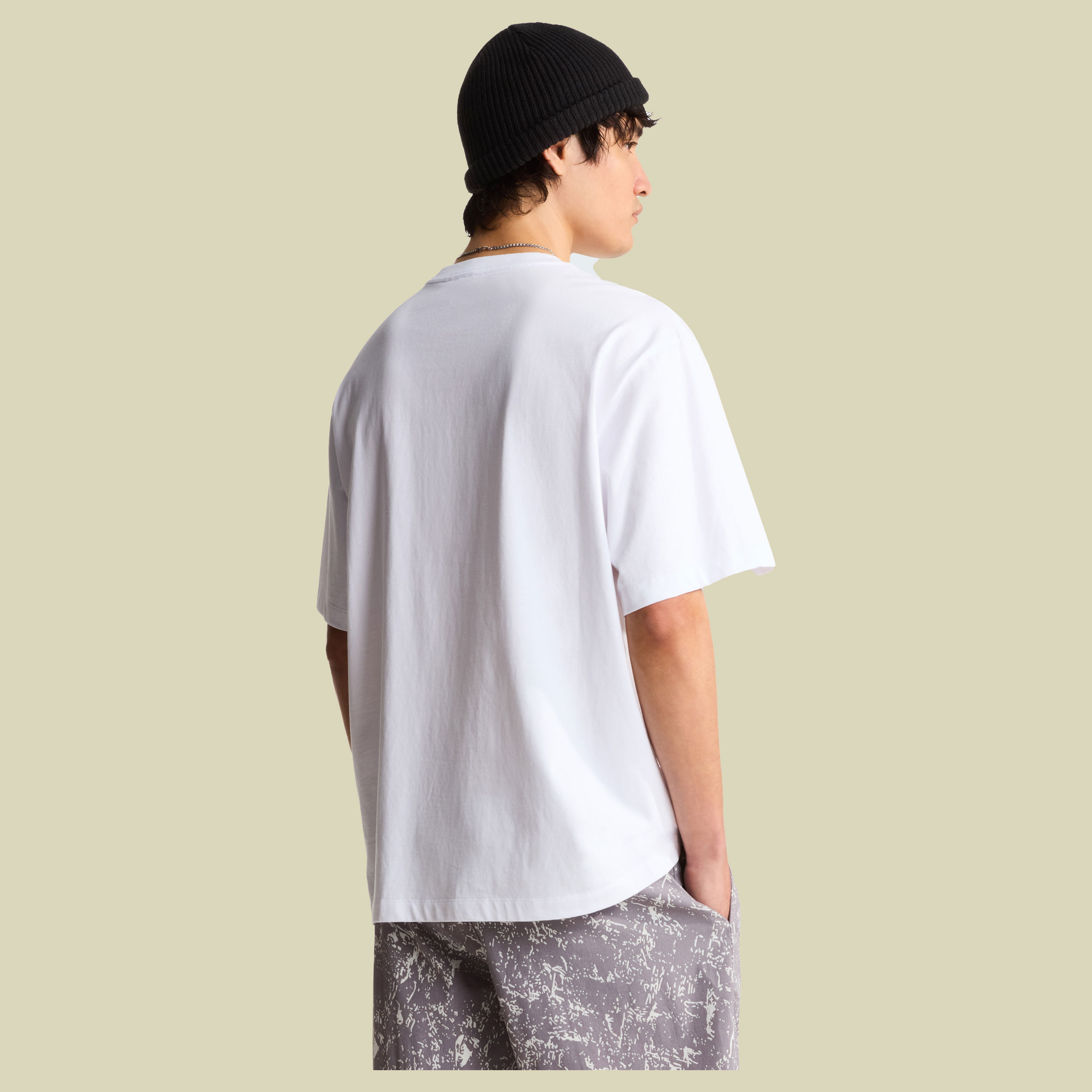 Simple Dome OS SS Tee Man XS weiß - Farbe TNF white