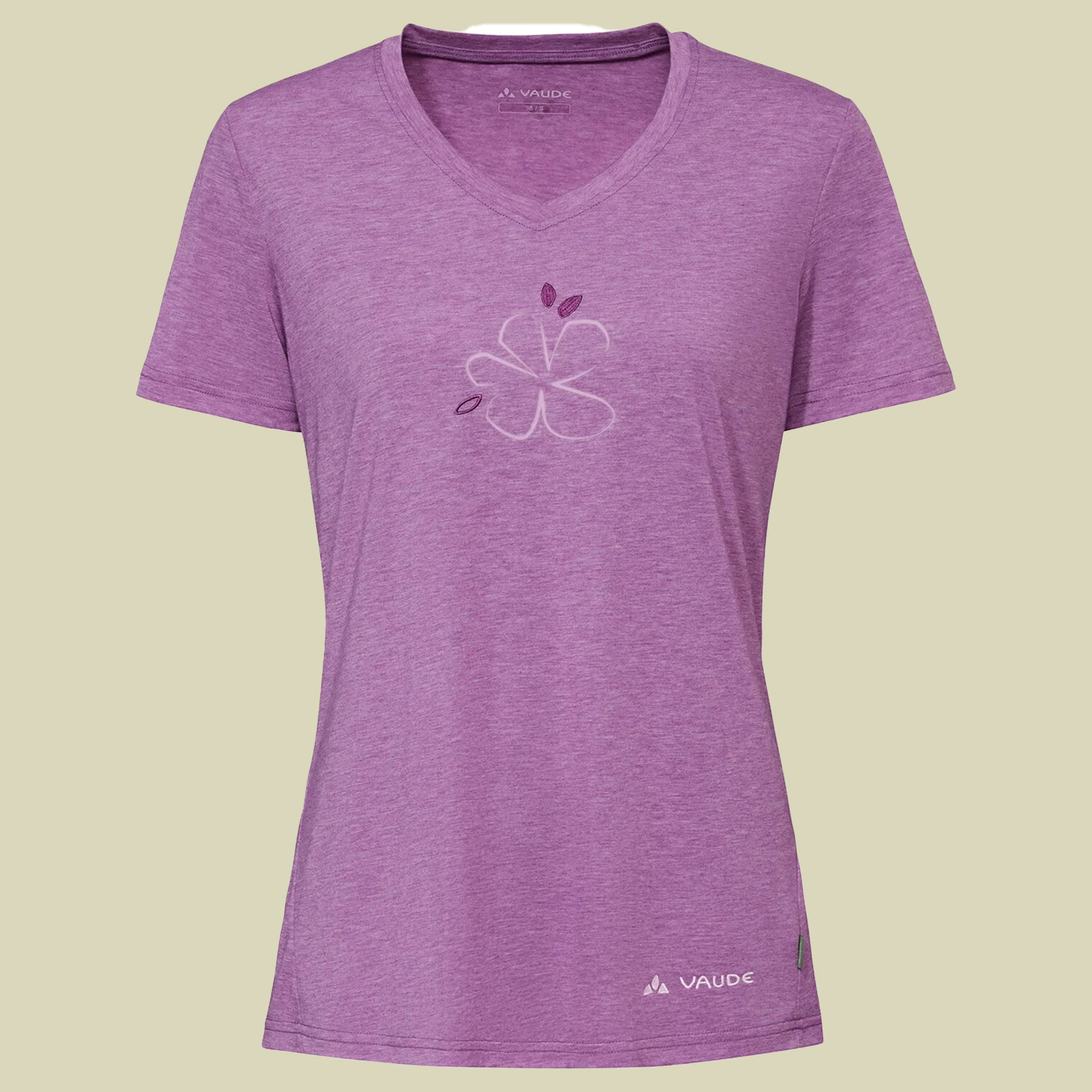 Skomer Print T-Shirt III Women 40 lila - magenta uni