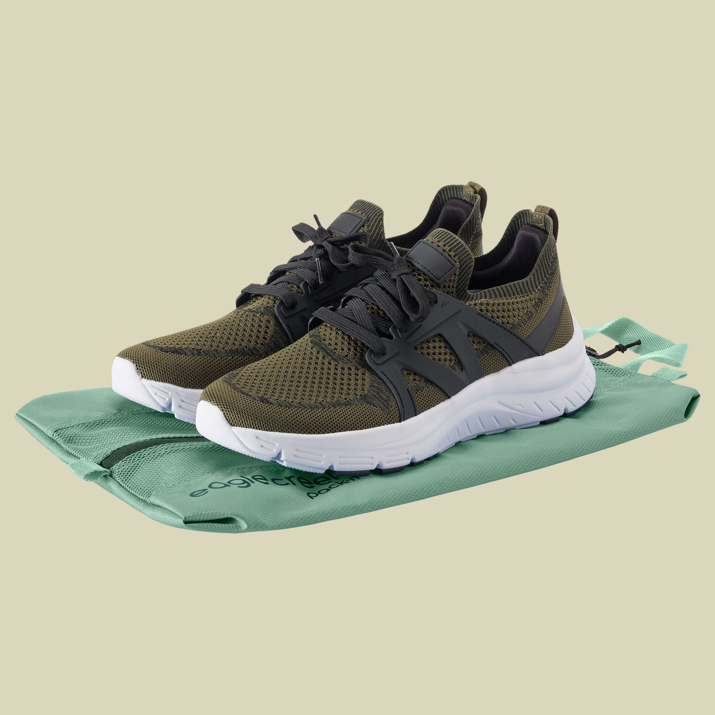 Pack-It Reveal Shoe Sack one size grün - willow