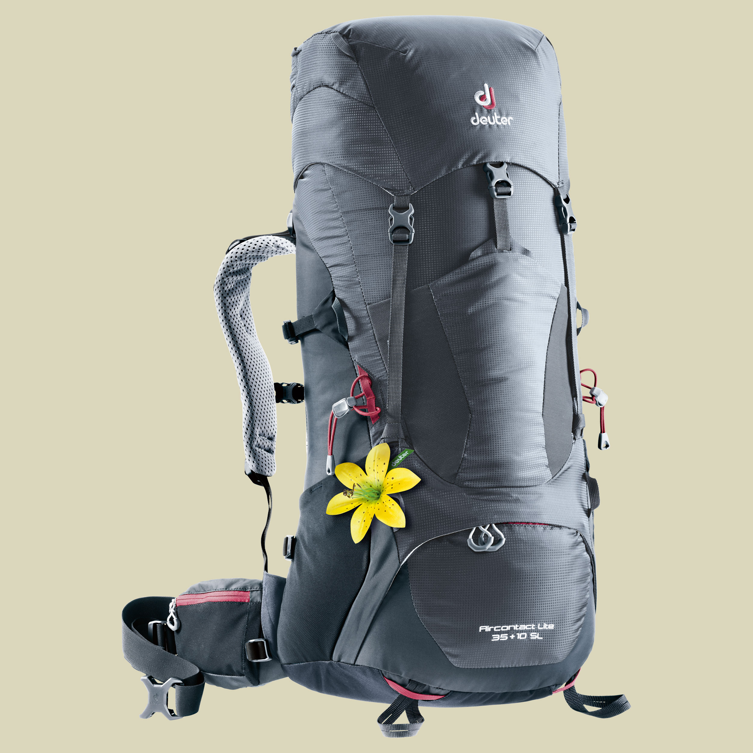 Aircontact Lite 35 + 10 SL Women Volumen 35 L + 10 L Farbe graphite-black