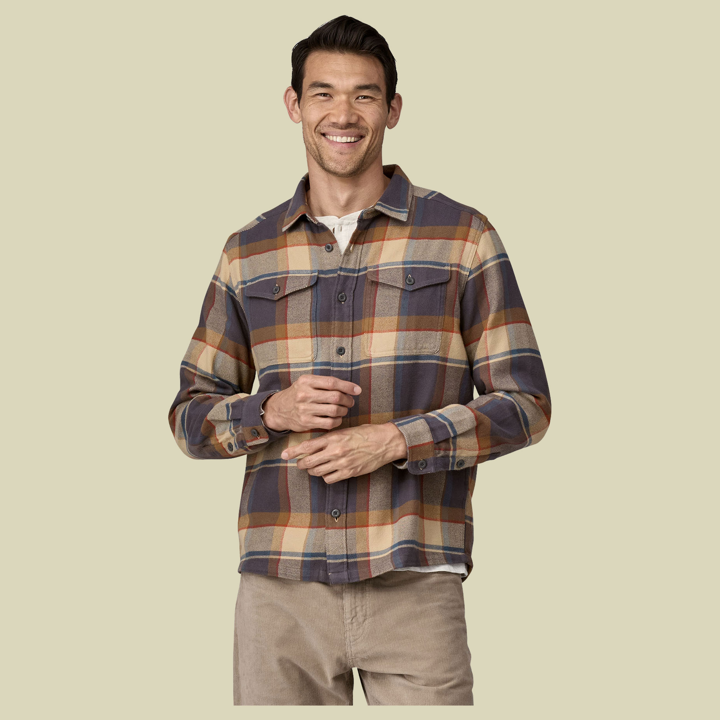 Fjord Flannel Shirt Men L grau - sunrise ridge/forge grey