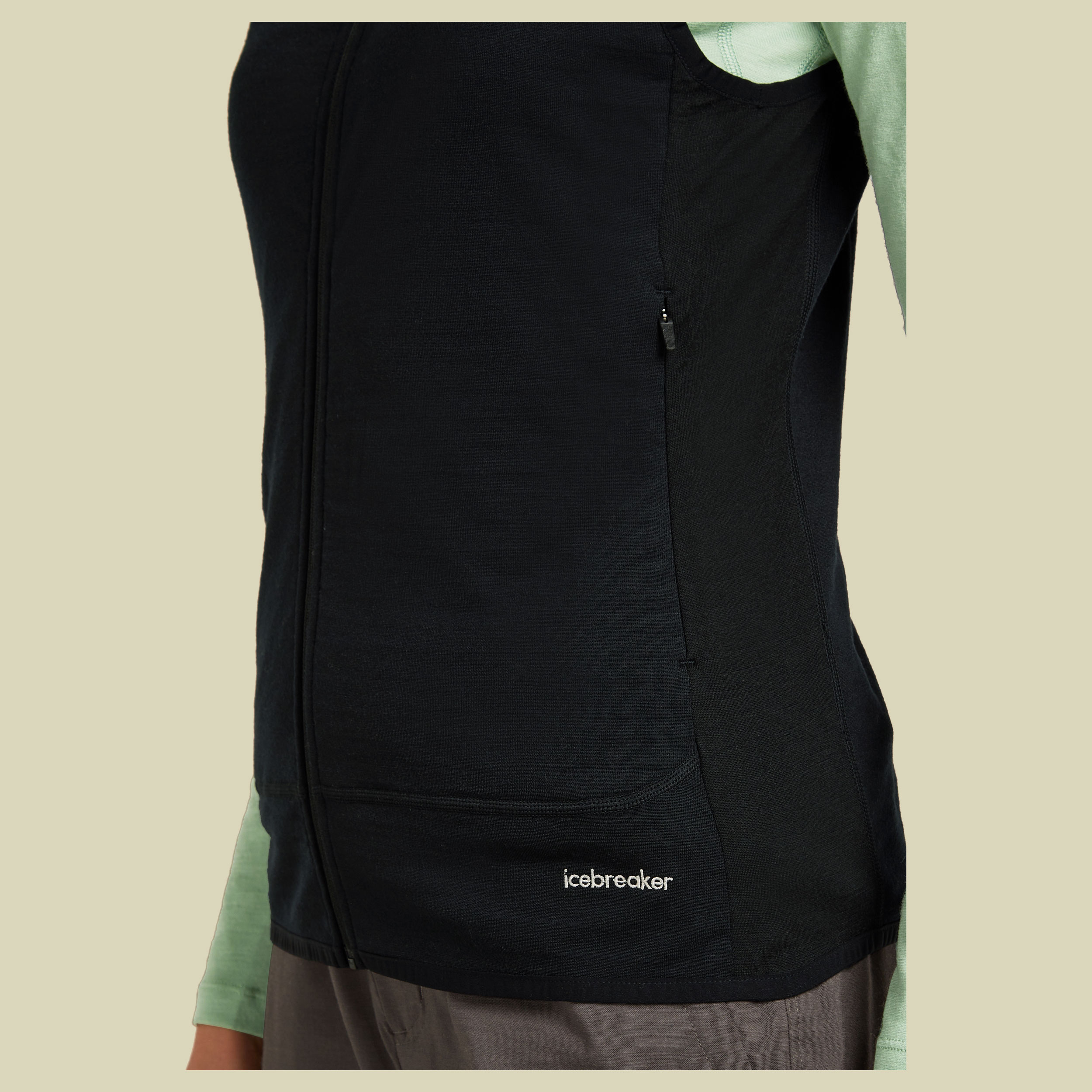 Merino Blend 300 RealFleece™ Descender Vest Women XL schwarz - black