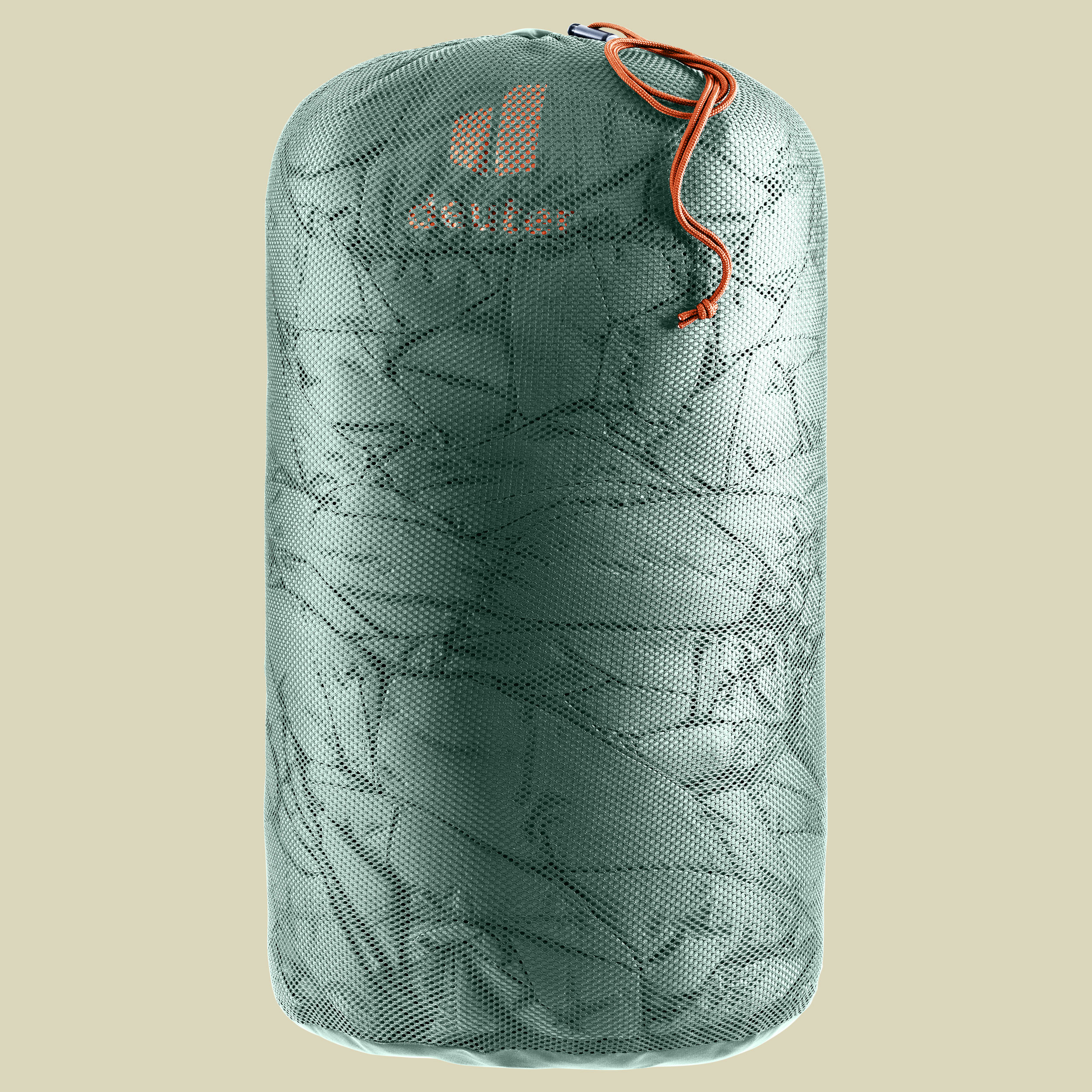 Exosphere +4 Grad 185 cm Farbe sage-paprika, Reißverschluss rechts