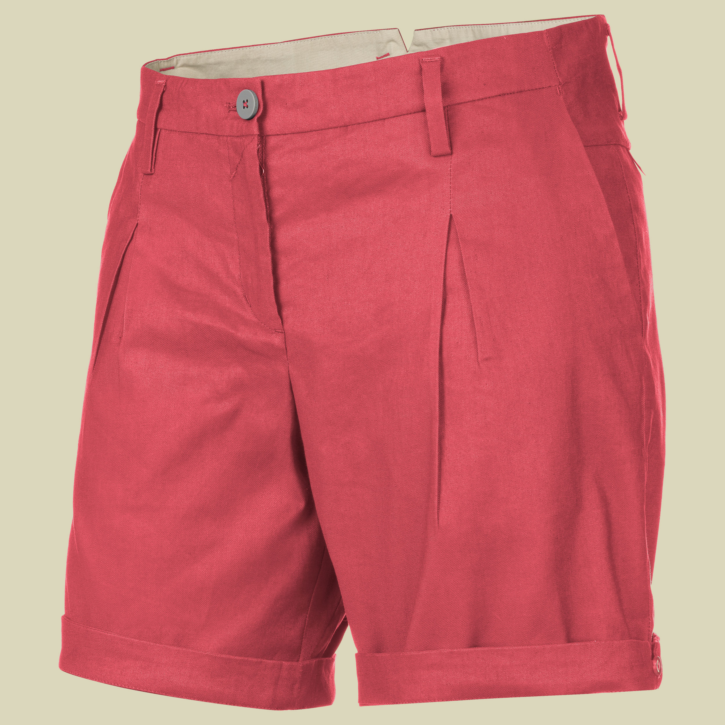 Fanes Chino Linen W Shorts Women Größe 34 Farbe mineral red
