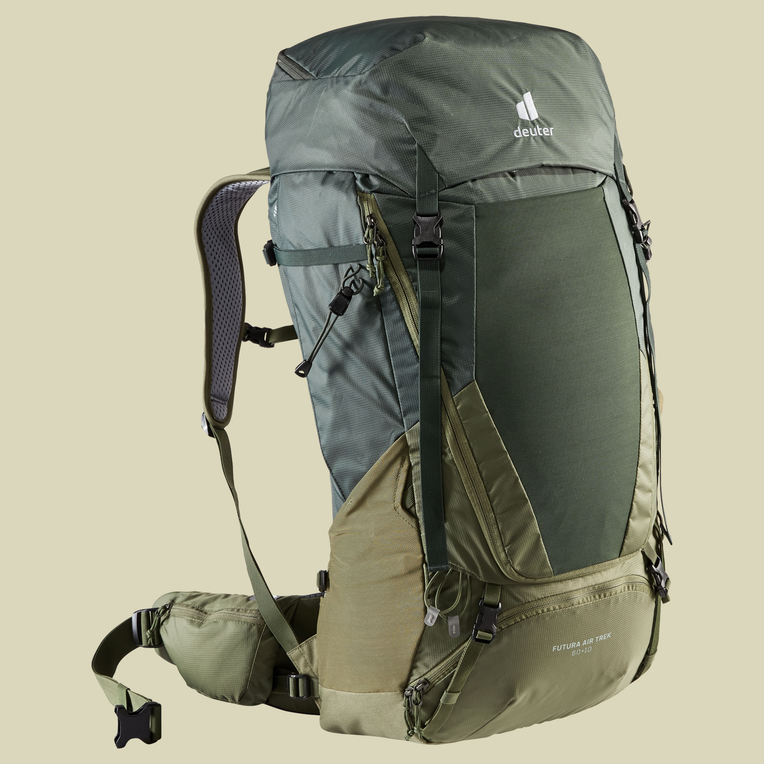 Futura Air Trek 60 + 10 Volumen 60 L + 10 L Farbe ivy-khaki