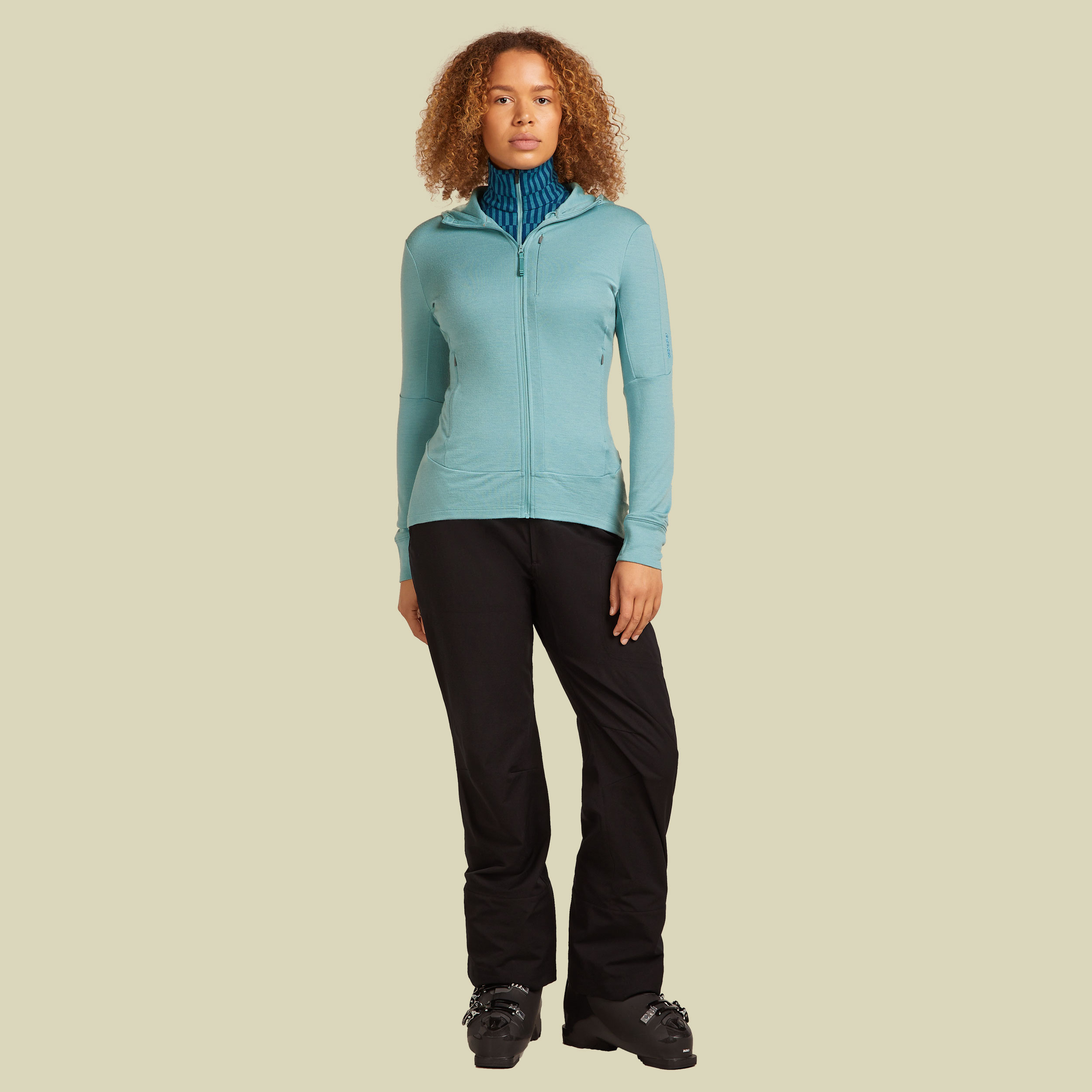 Merino 260 Quantum IV LS Zip Hoodie Women XL hydro