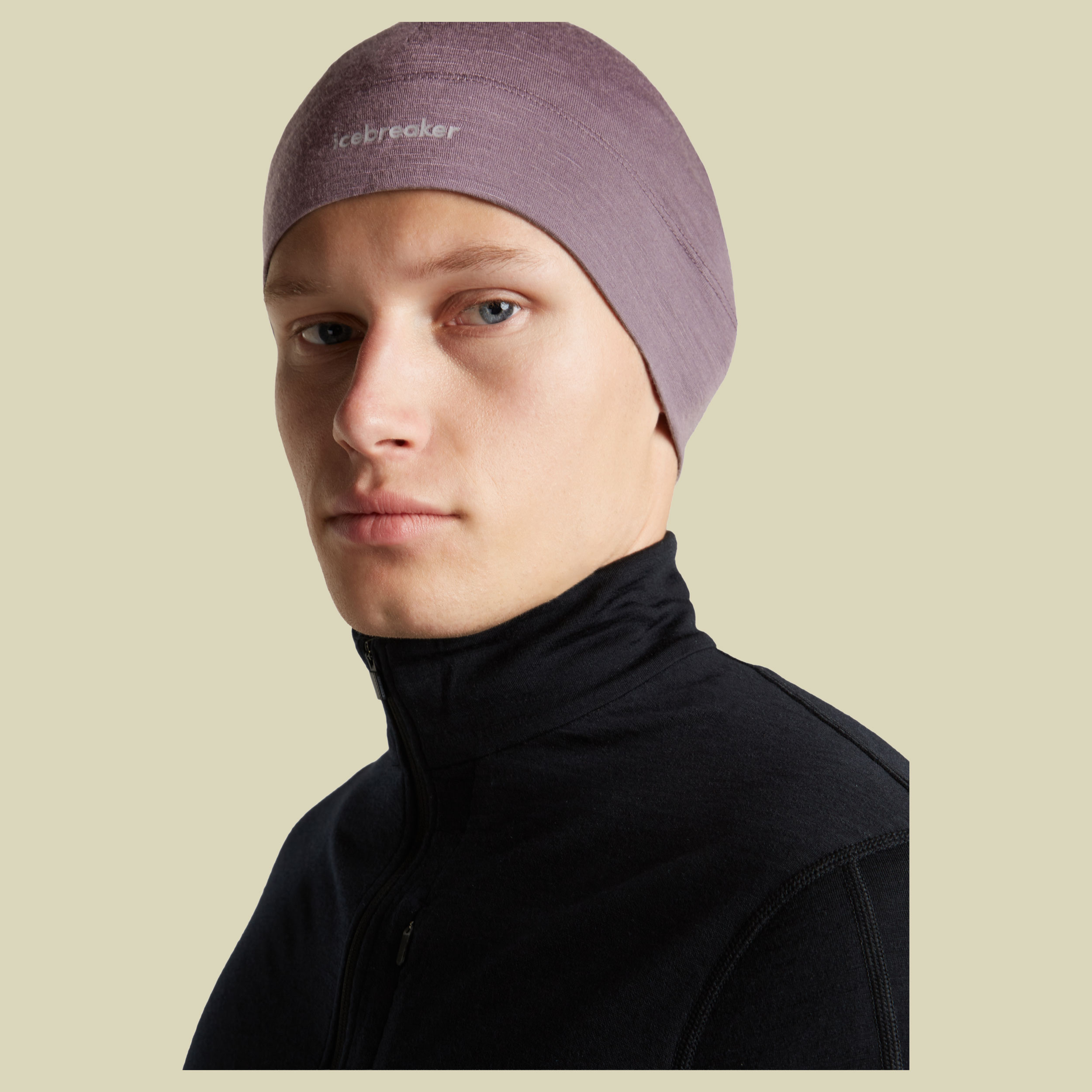 Merino 200 Oasis Beanie Unisex lila one size - grey plum