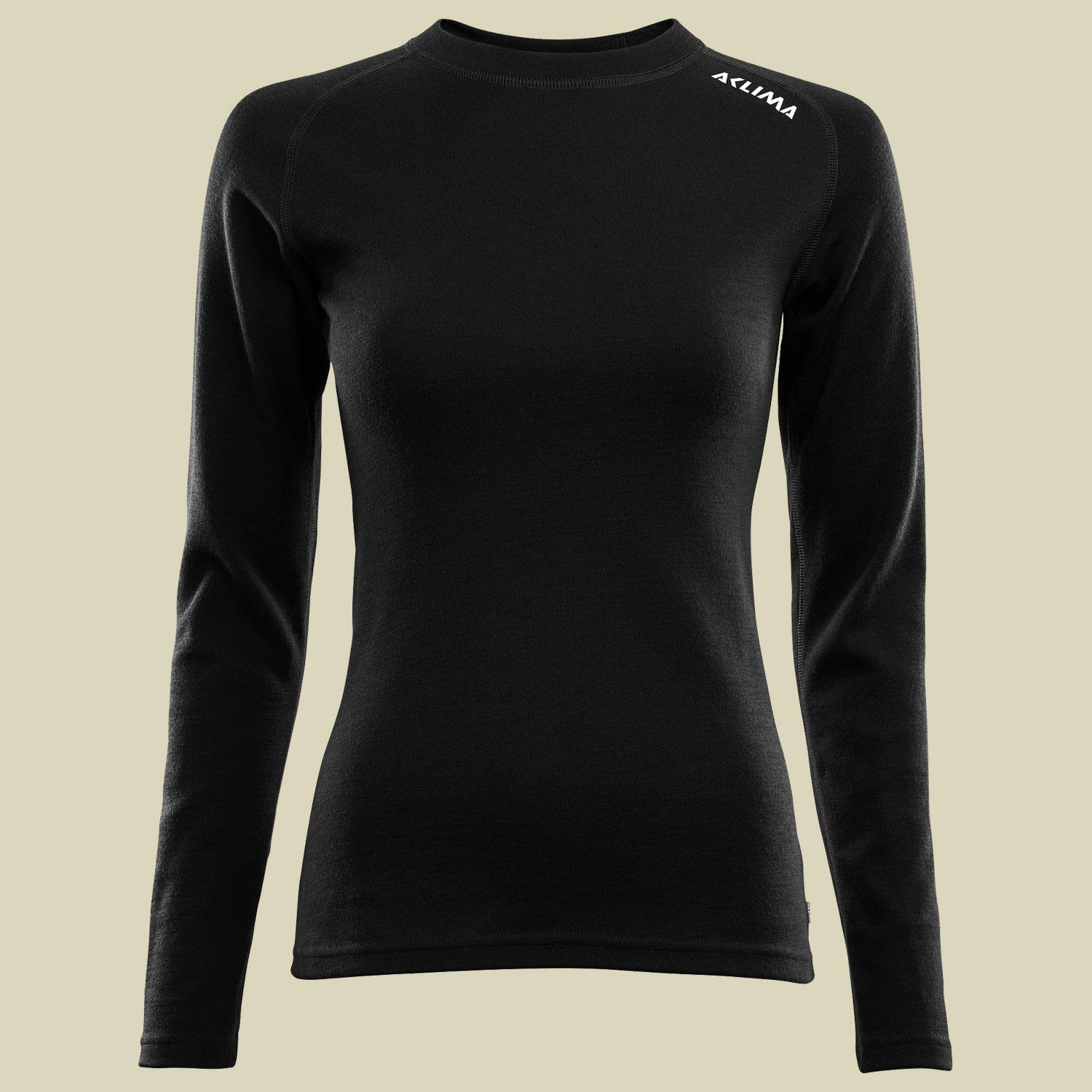 WarmWool Crew Neck Woman L jet black