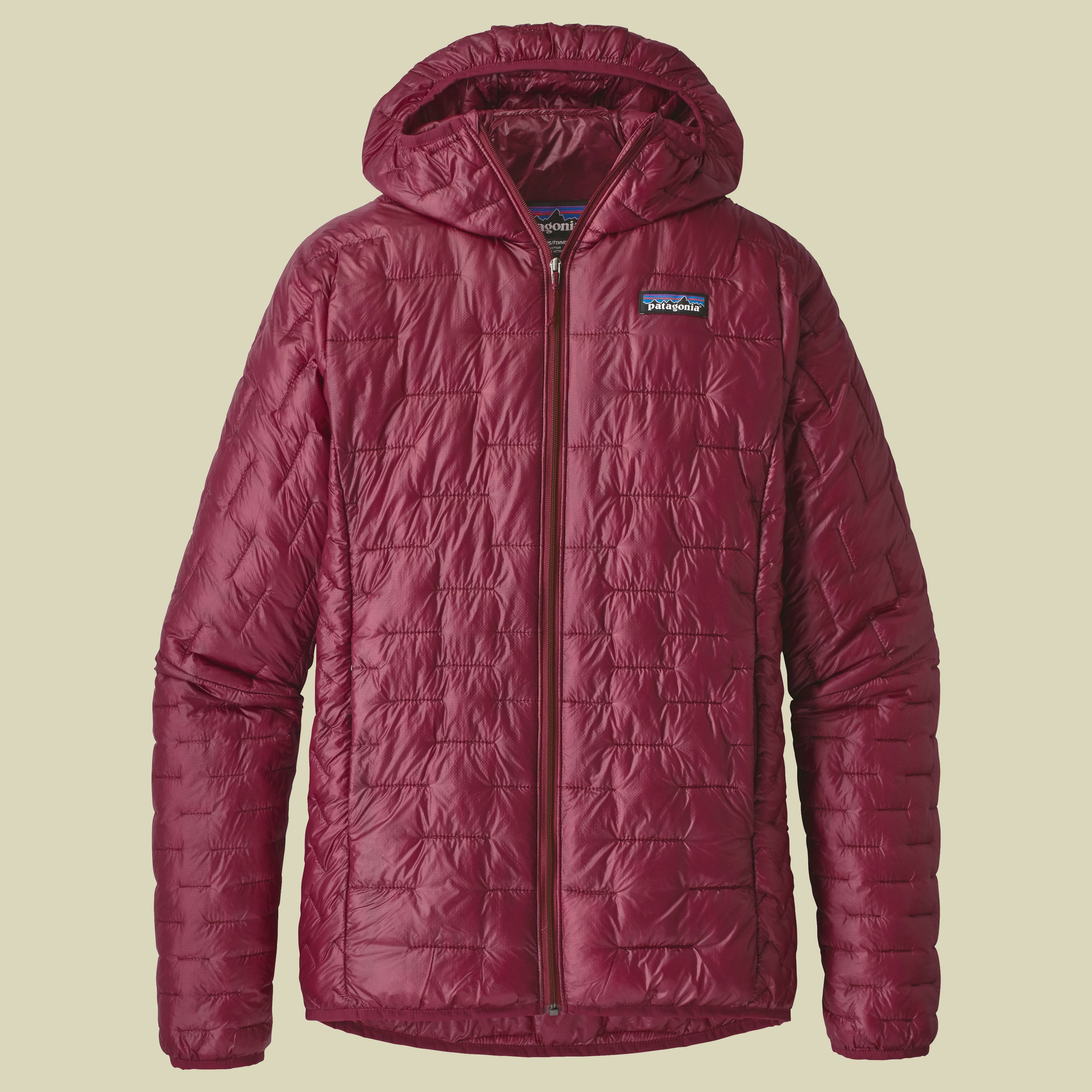 Micro Puff Hoody Women Größe S Farbe arrow red