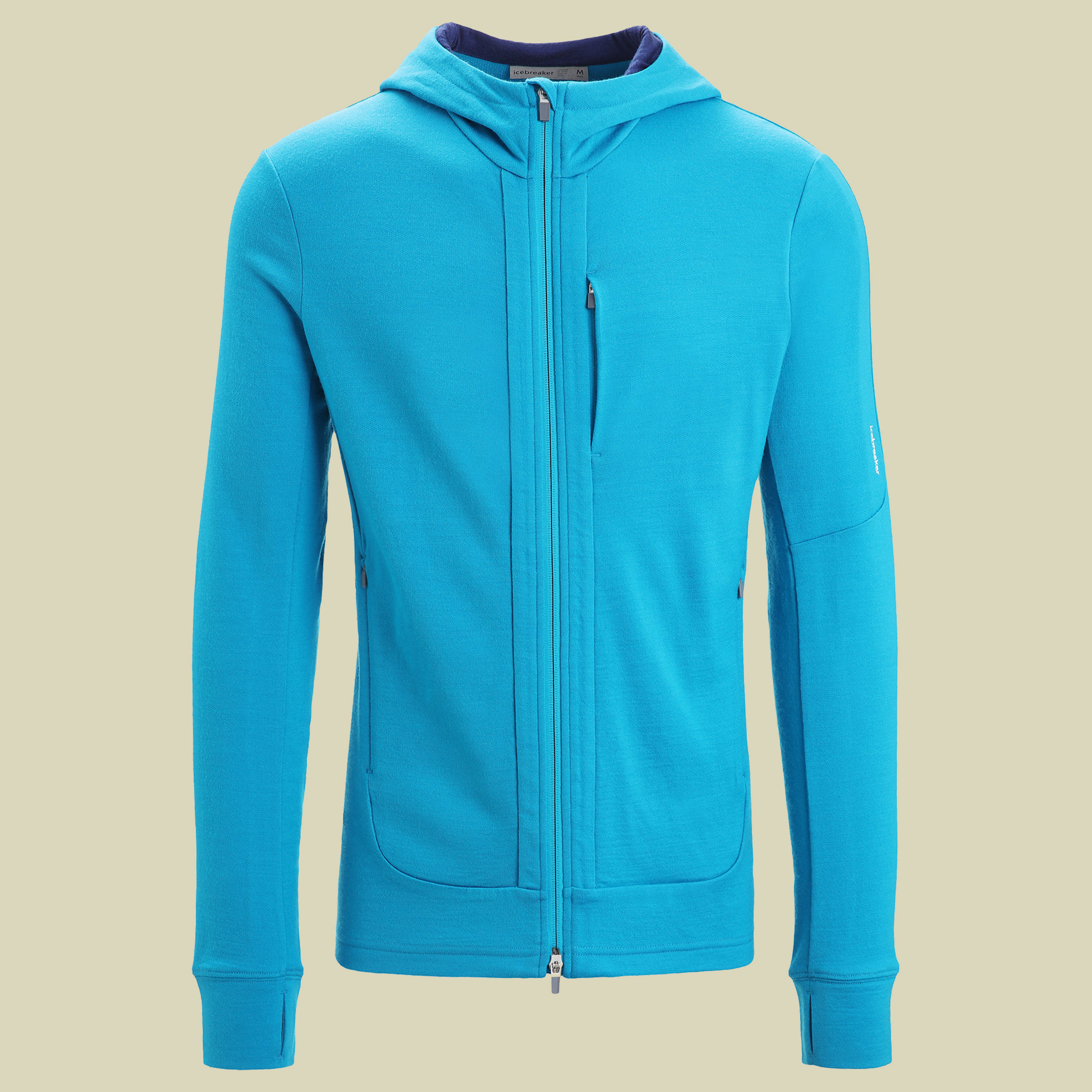 Quantum III LS Zip Hood Men Größe S Farbe geo blue/royal navy/cb