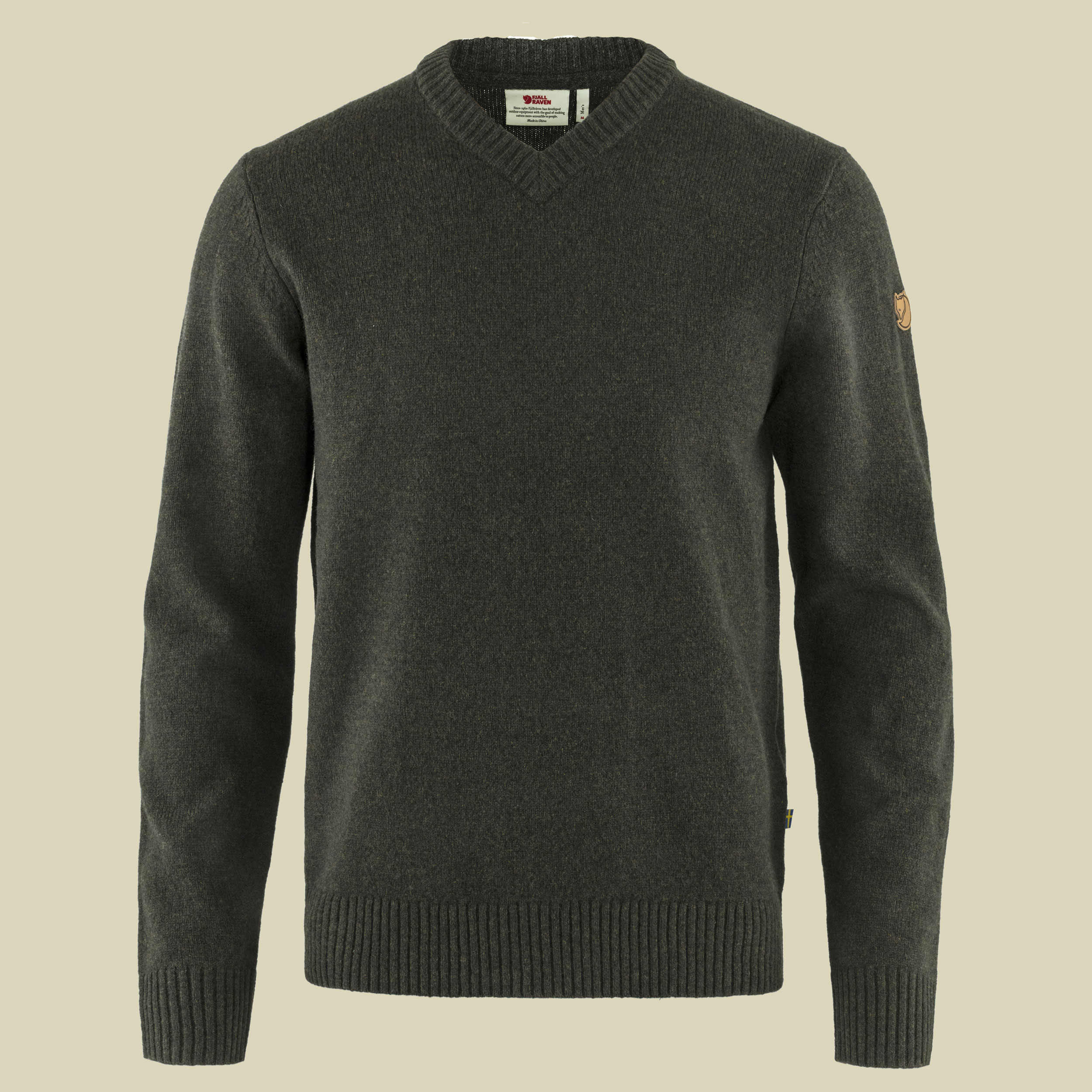 Övik V-Neck Sweater Men Größe XL  Farbe dark olive