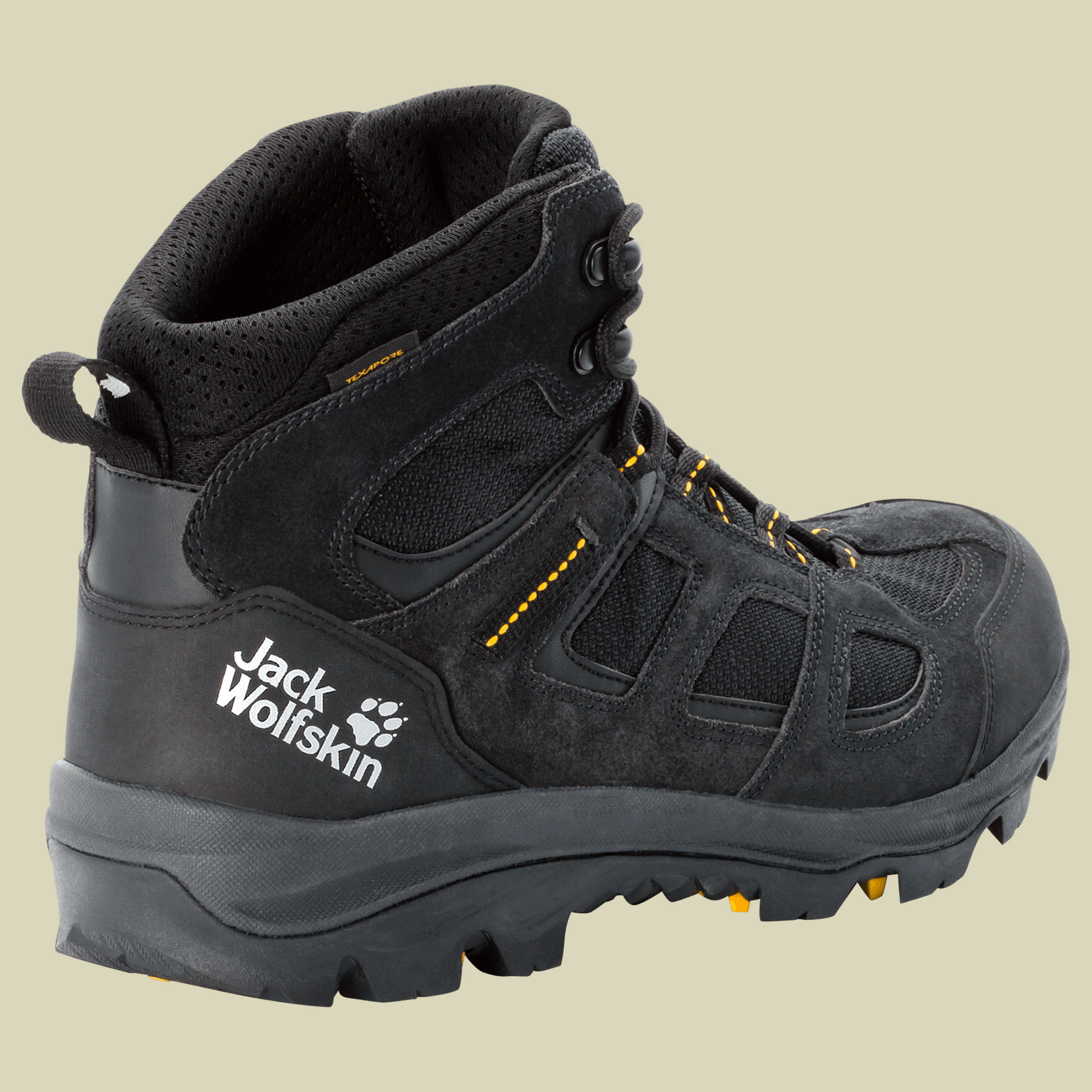 Vojo 3 Texapore Mid Men Größe 42,5 Farbe black/burly yellow XT