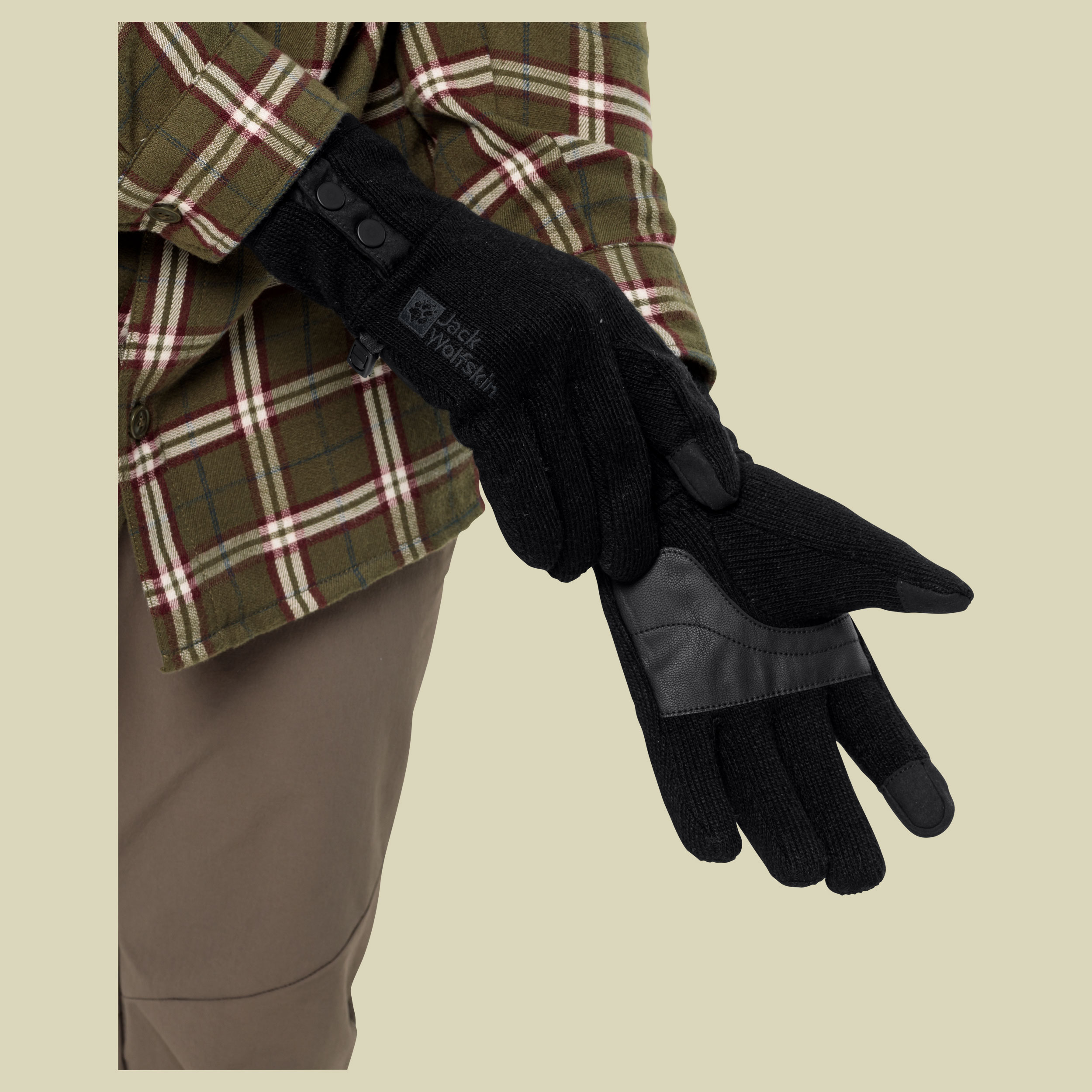 Winter Wool Glove Größe L Farbe black