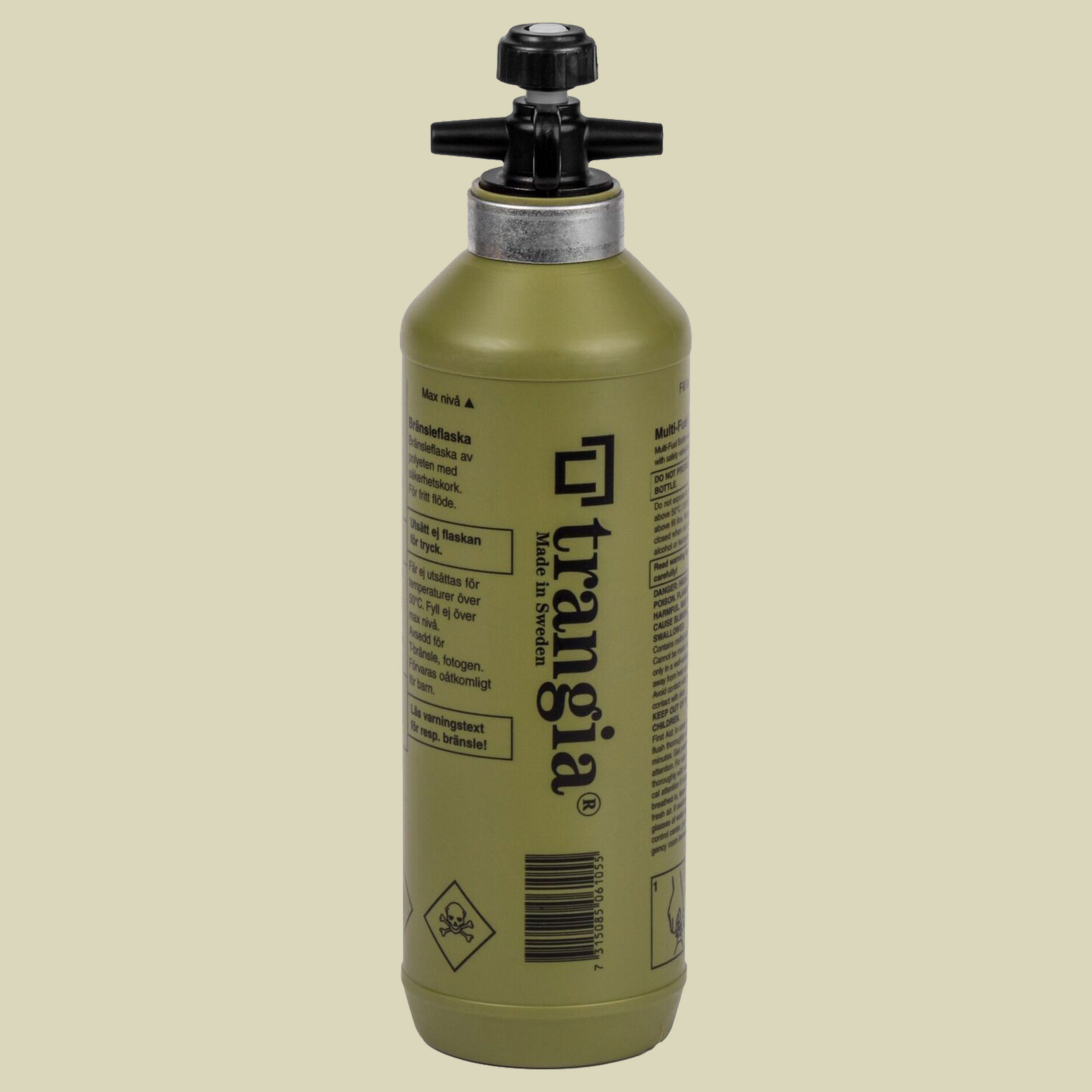 Flüssigbrennstoff-Sicherheitstankflasche 0,5l oliv Volumen 500 ml Farbe: oliv
