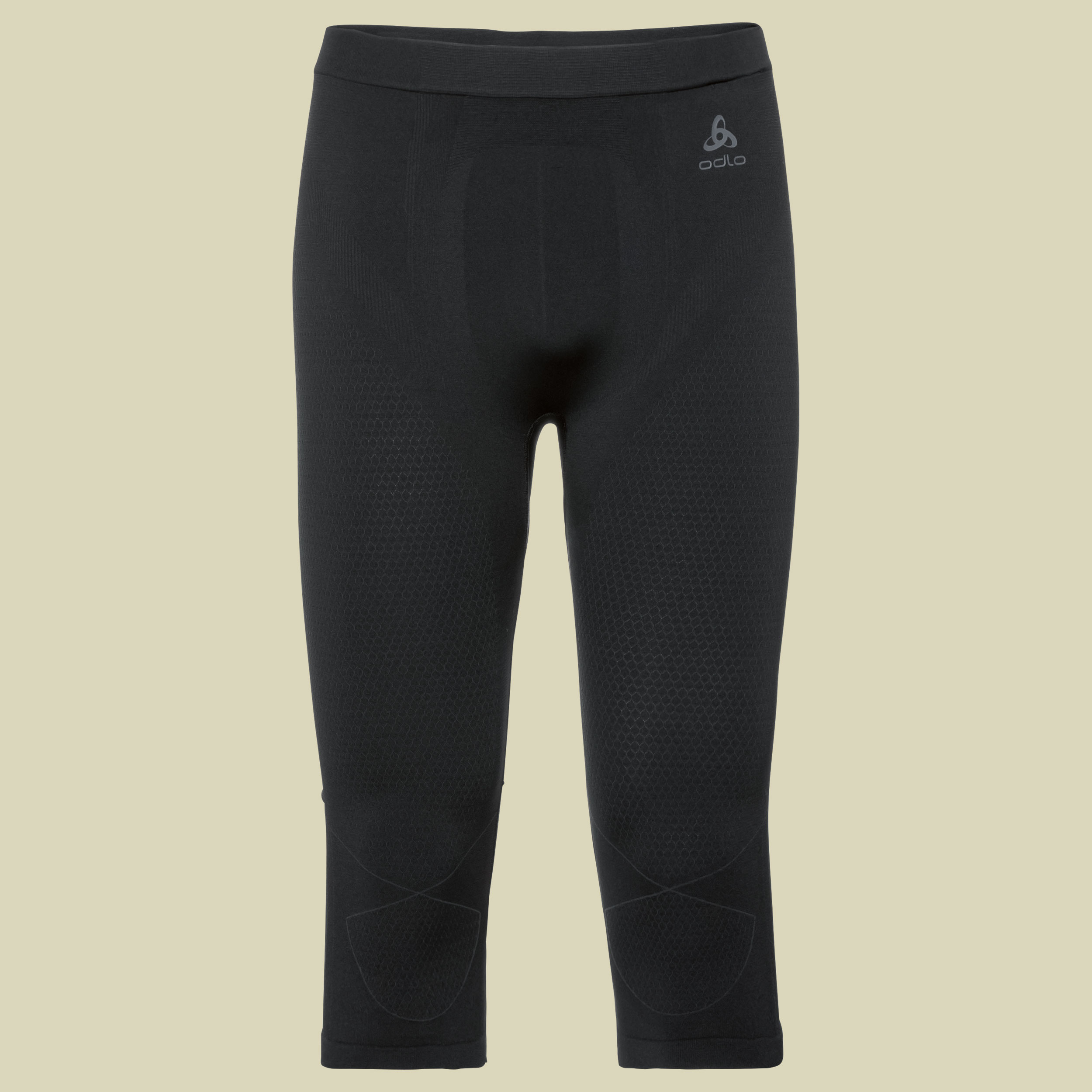 Evolution Warm Pants 3/4 Men 184162 Größe M Farbe black-odlo graphite grey