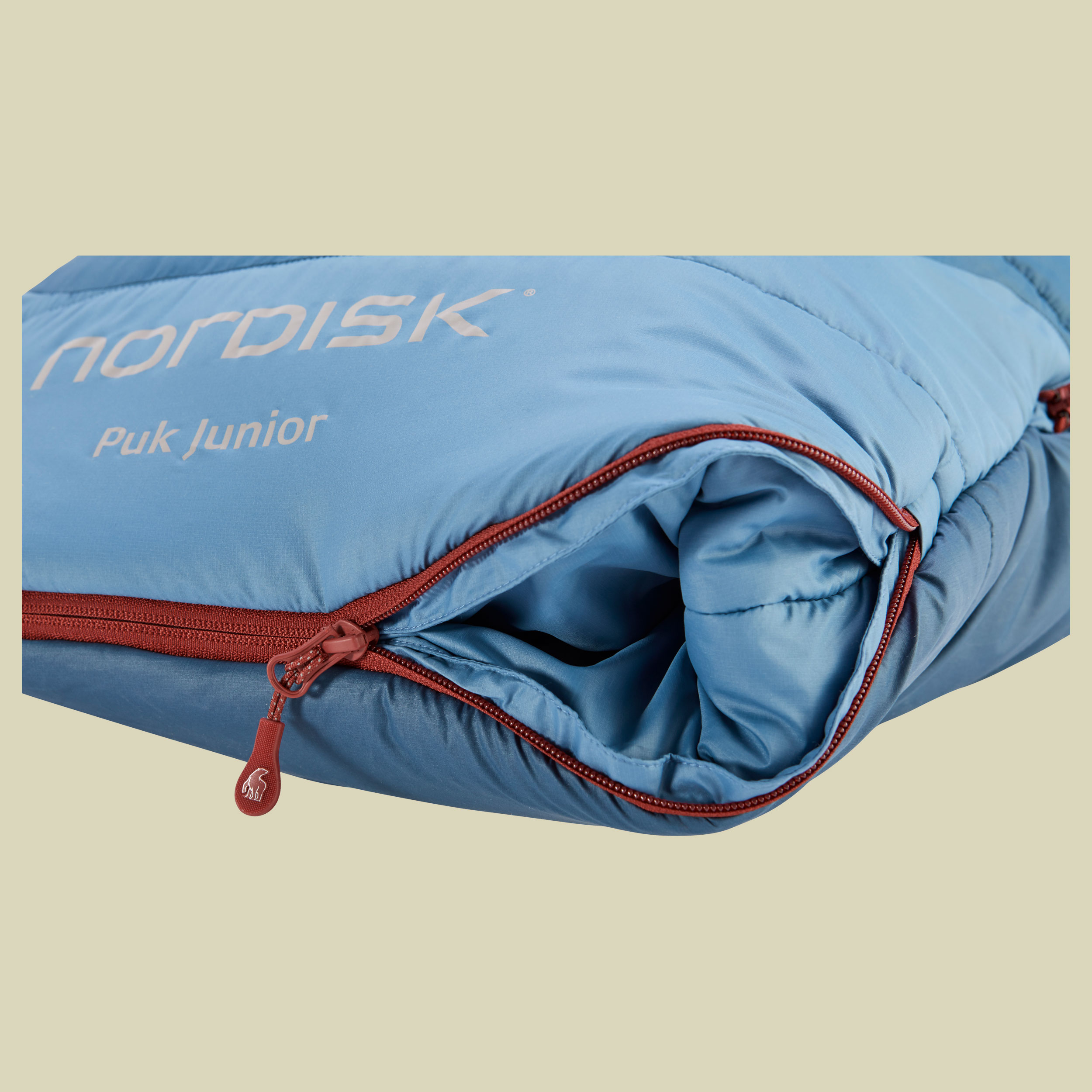PUK Junior Sleeping Bag Körpergröße:130 bis 170 cm Farbe majolica blue