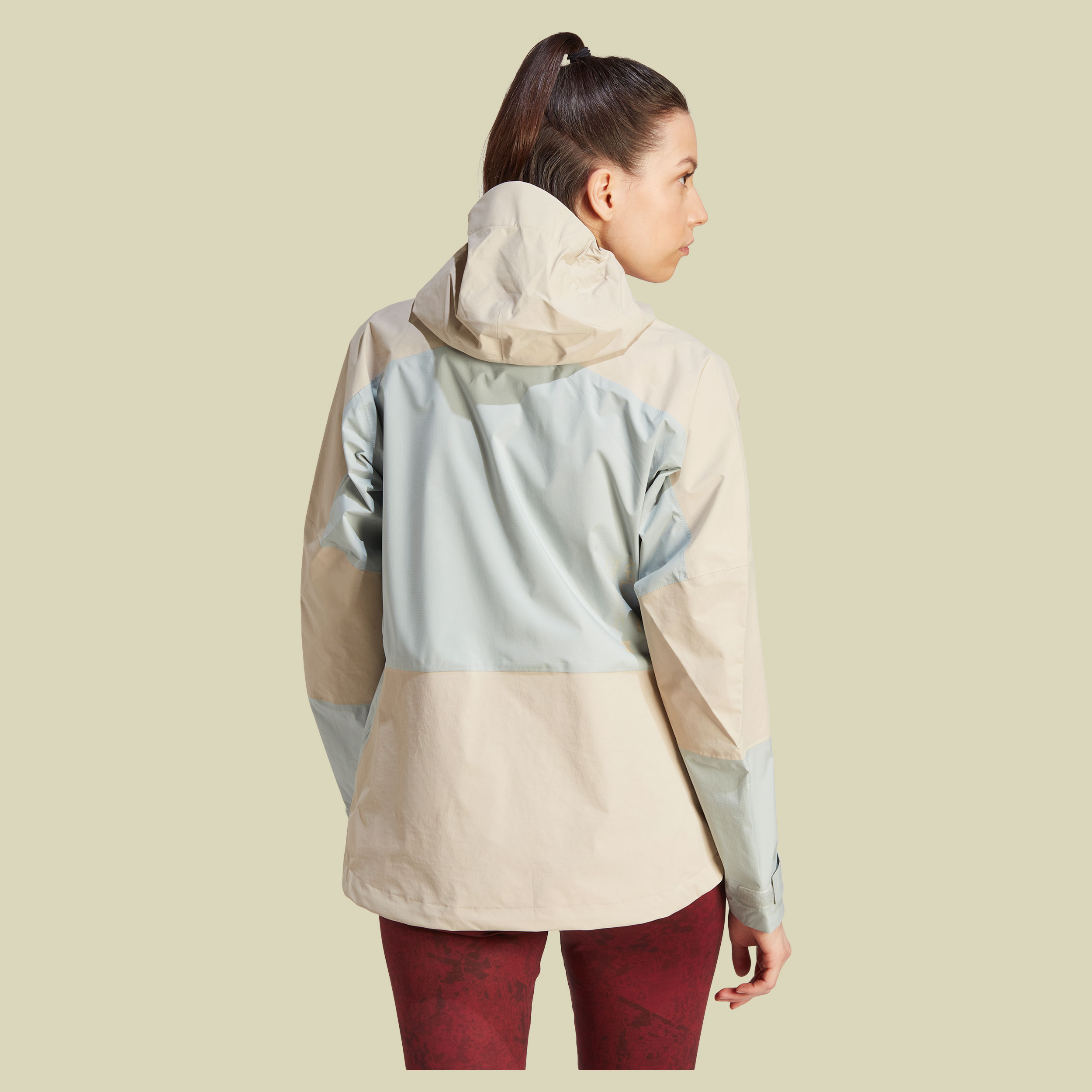 Terrex XPloric Rain.Ready Jacket Women Größe XL Farbe wonder silver/wonder beige