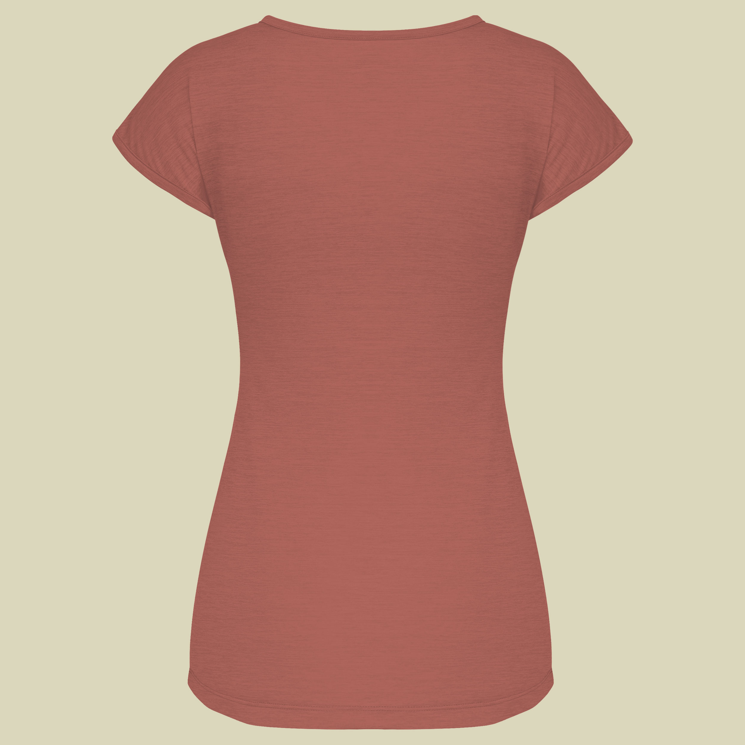 Puez Melange Dry W S/S Tee Women rot 36 - etruscan red melange
