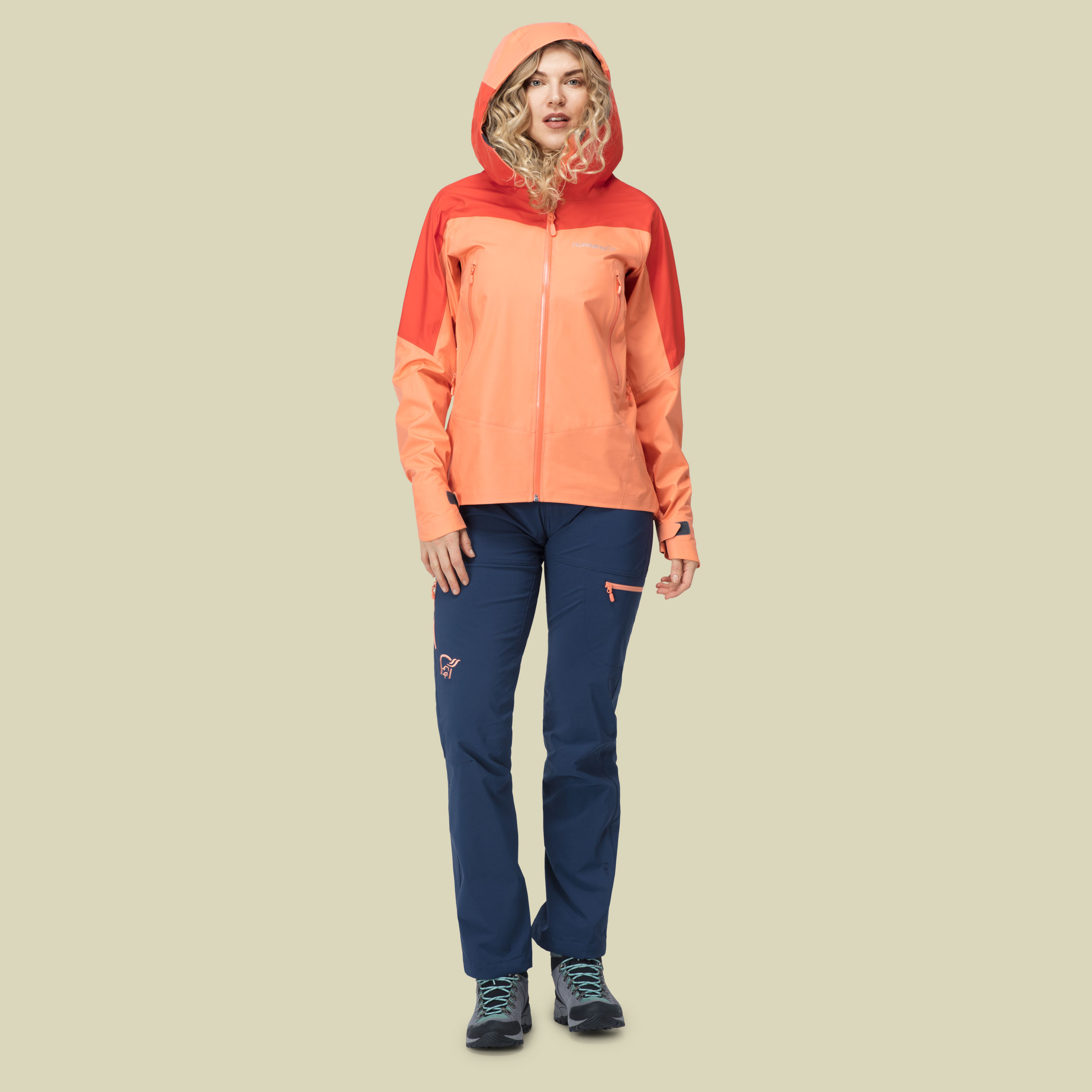 Falketind Gore-Tex Jacket Women Größe L  Farbe melon