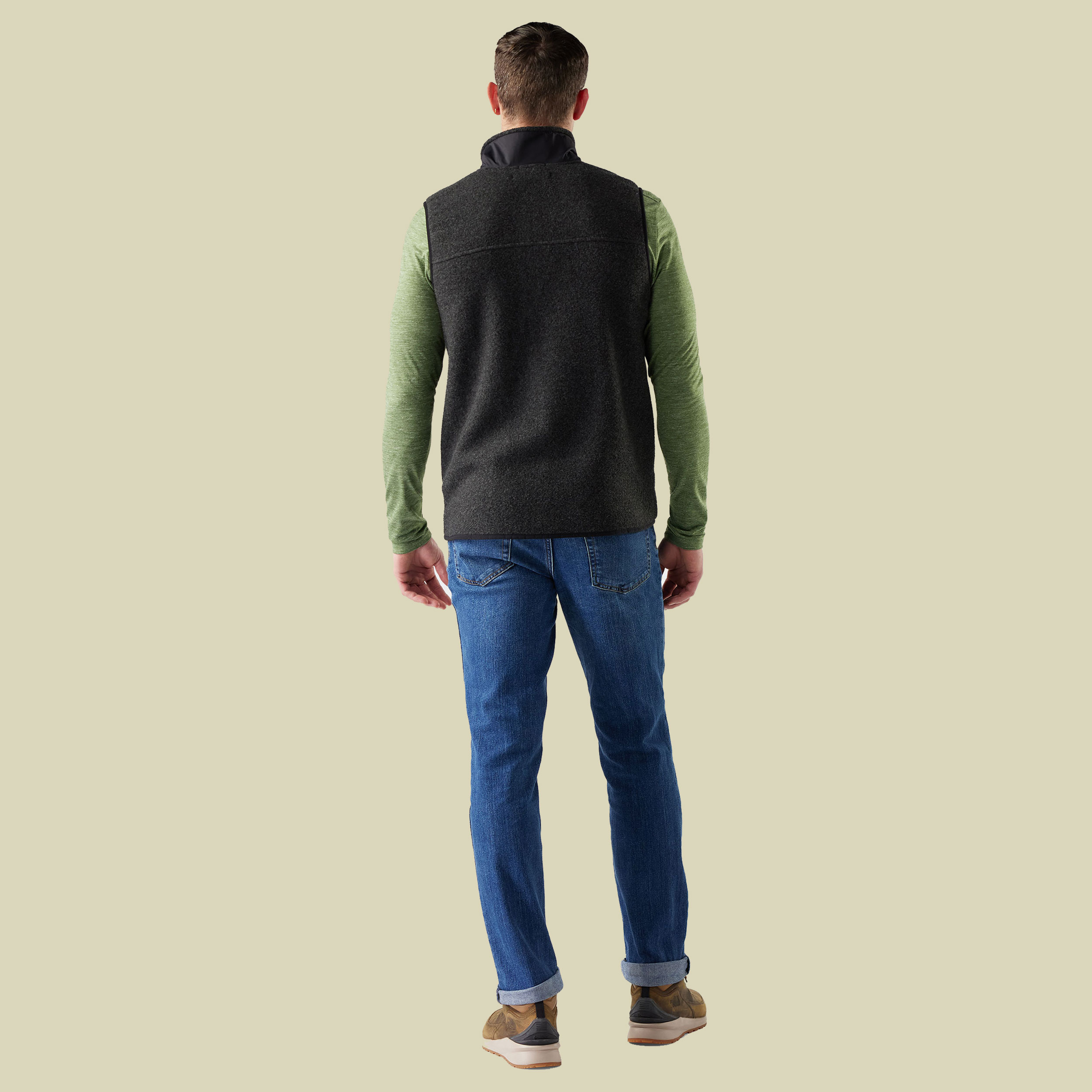 Second Cut Fleece Vest Men XXL grau - charcoal
