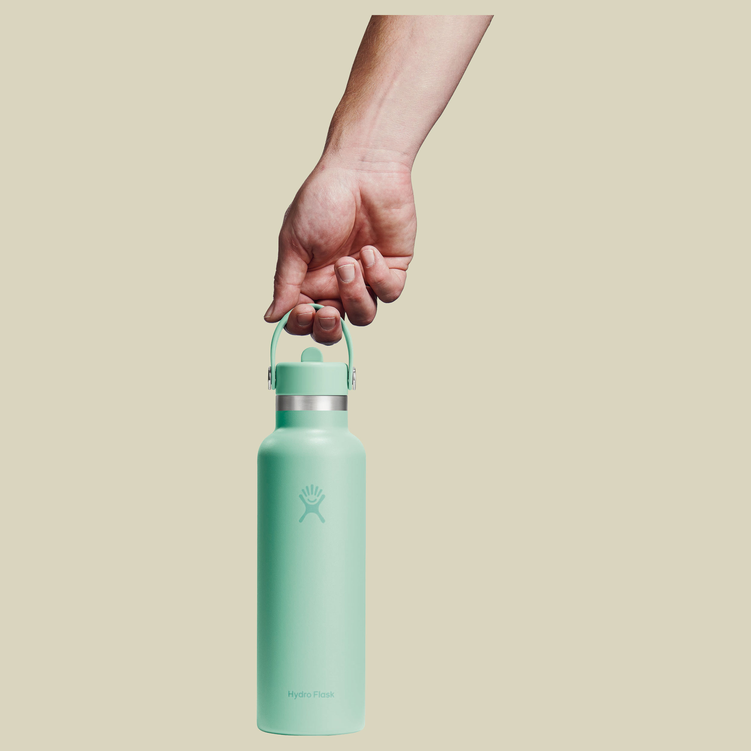 Hydro Flask 21 oz Standard Mouth w. Flex Straw Cap grün1 621 - mermaid green