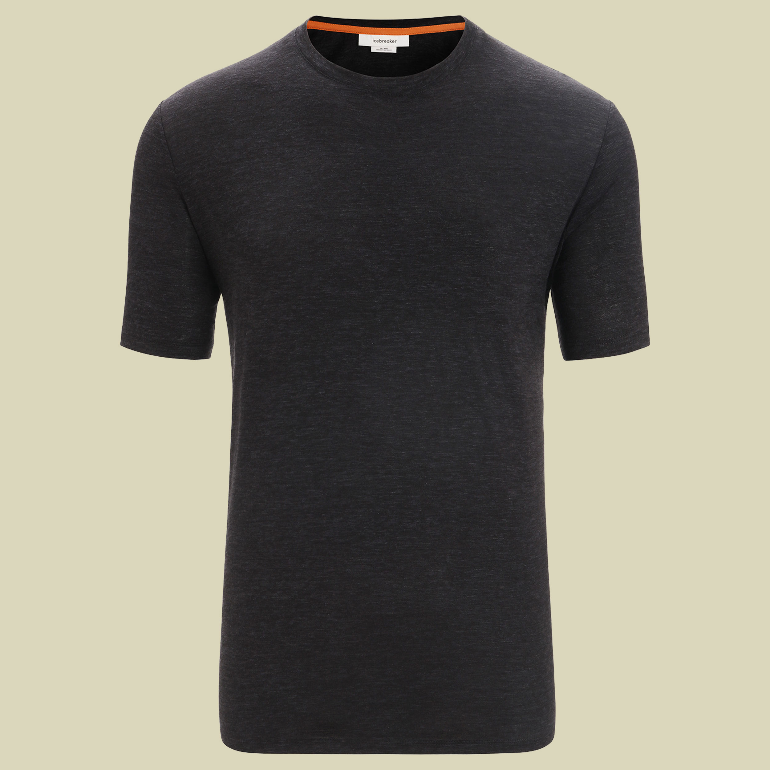Merino Linen SS Tee Men Größe XL Farbe black