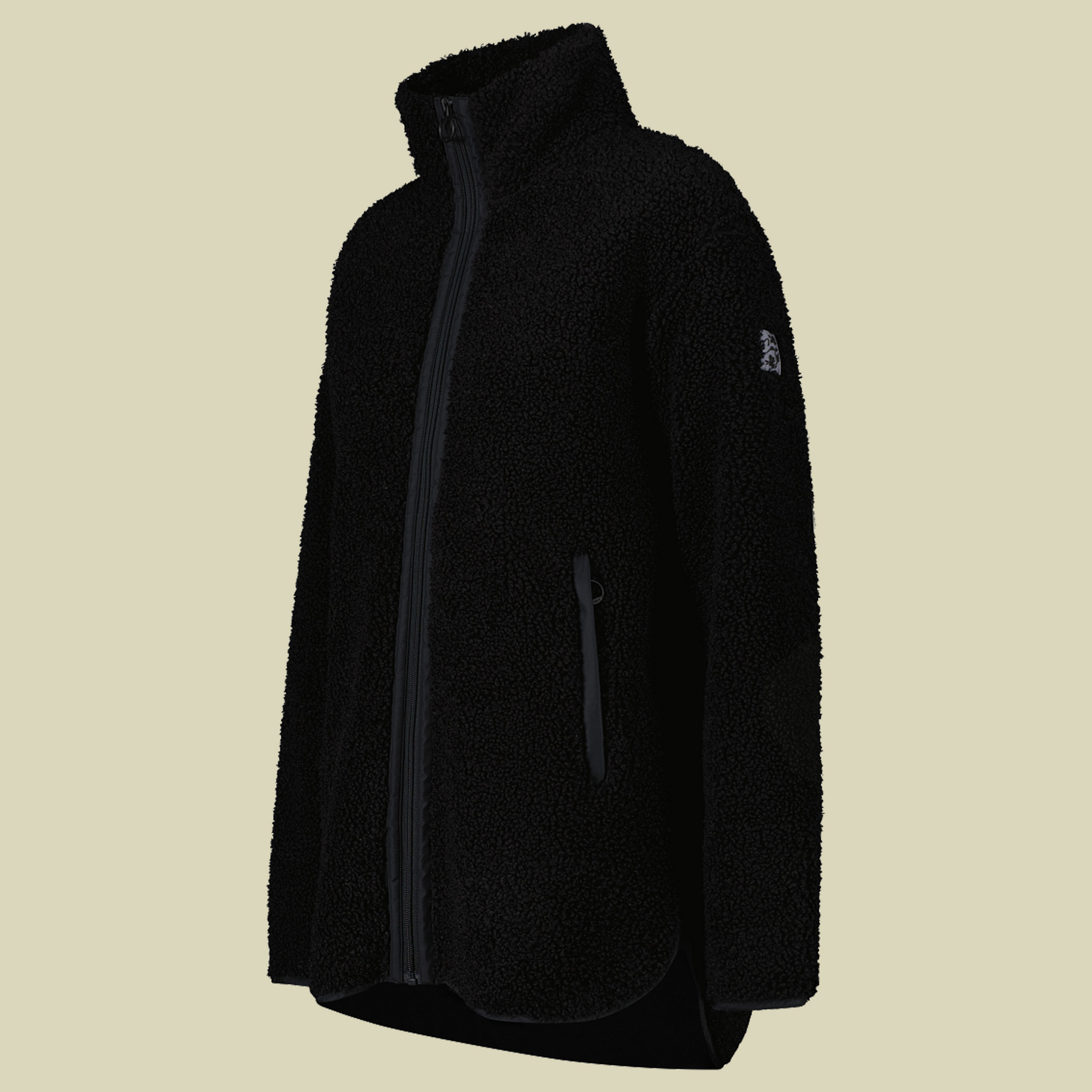 Woman Long Jacket Bonded Teddy with inner Polar Fleece