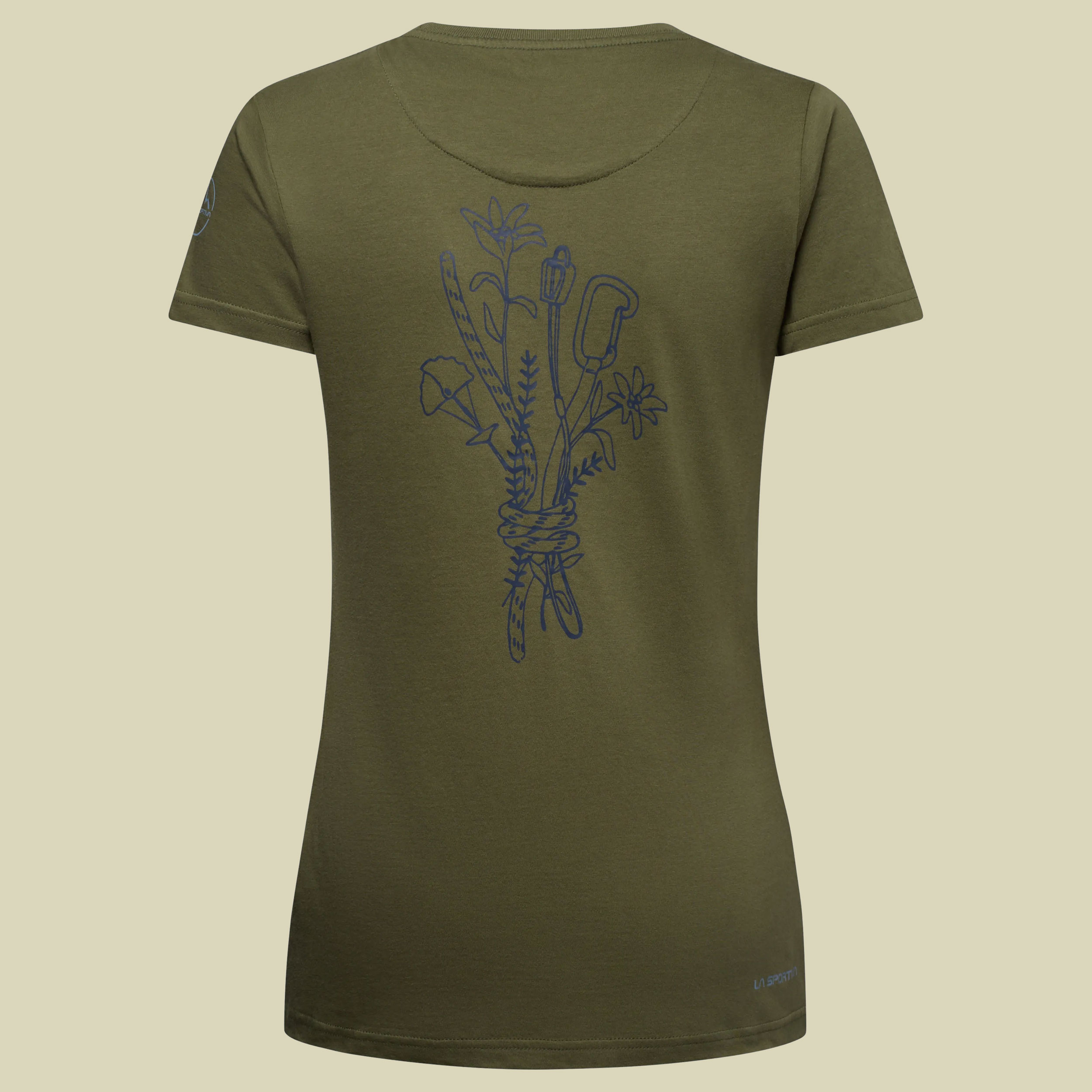 Climb Flower T-Shirt Women S grün - cypress/night sky