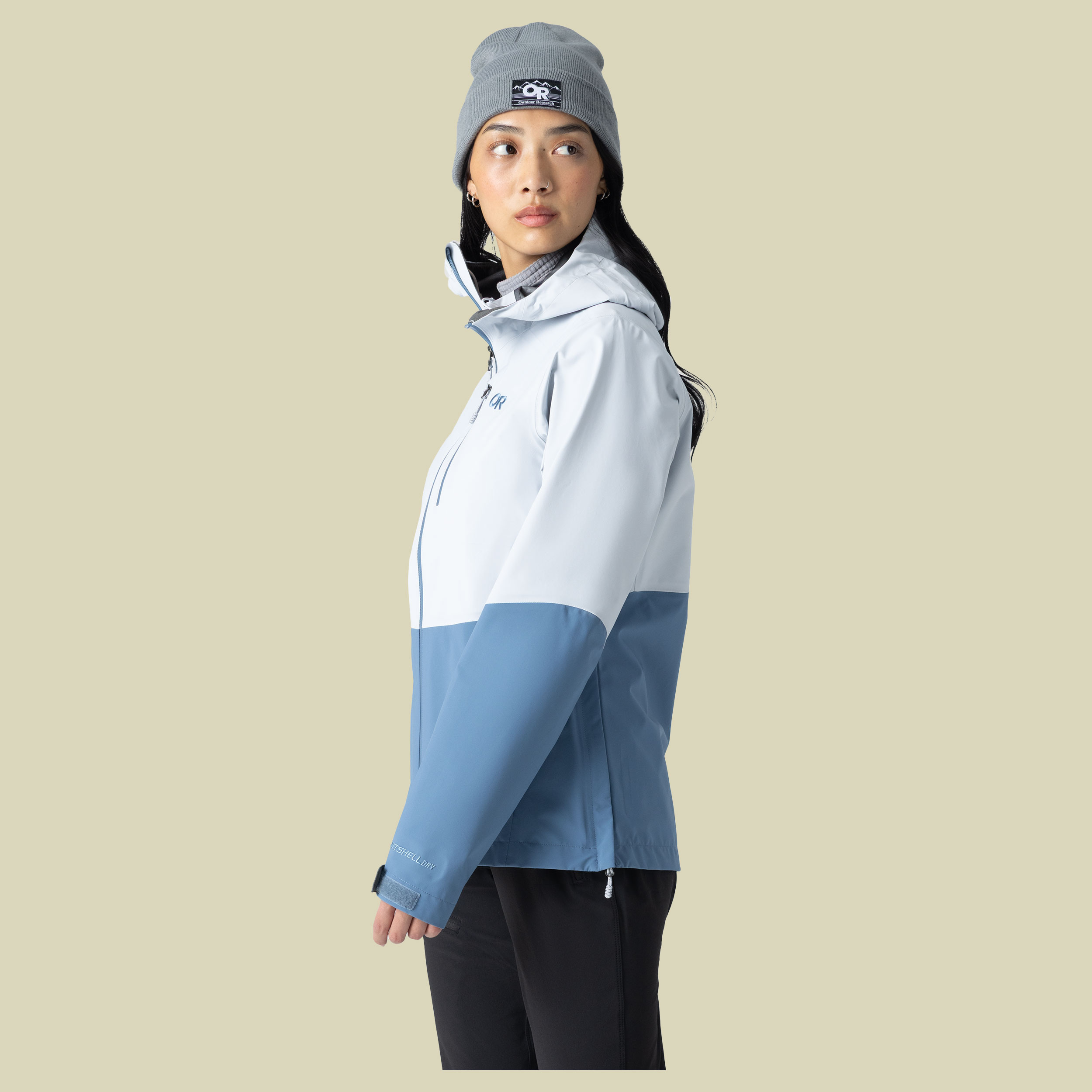 Women`s Aspire 3L Jacket M grau - titanium/ascent blue