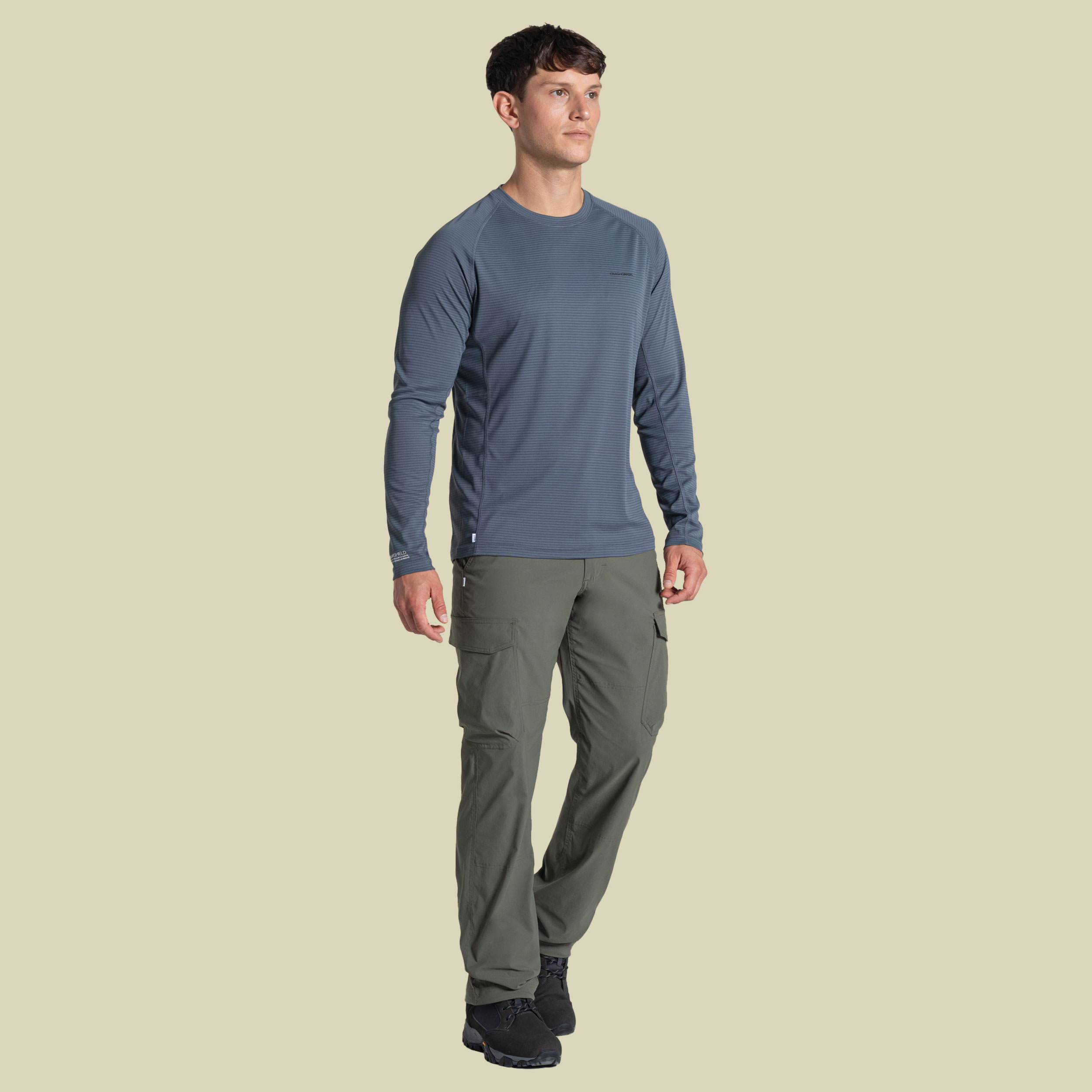 NosiLife SolarShield+ Long Sleeved Men M blau - dark pewter