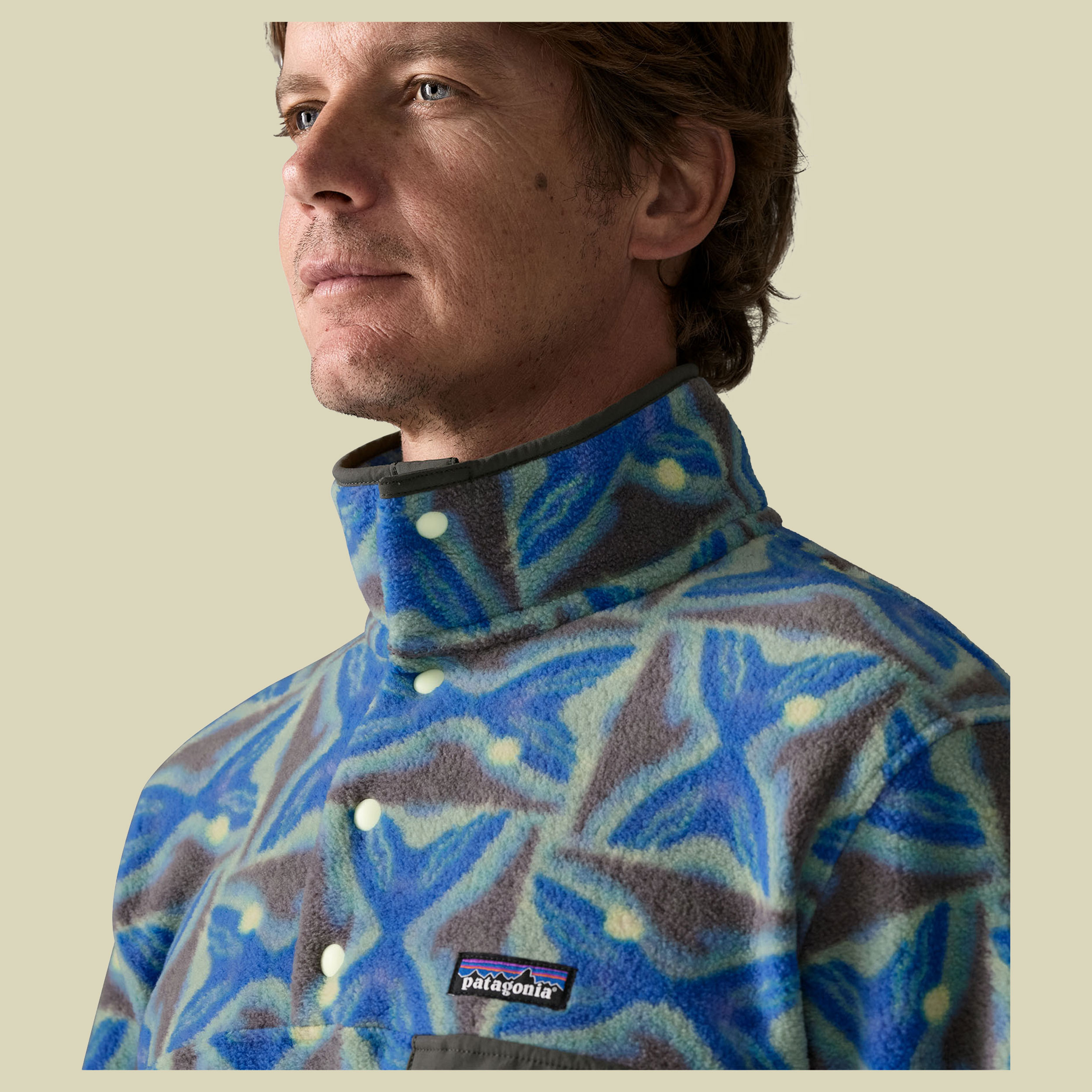 Lightweight Synch Snap-T Pullover Men mehrfarbig blau XL