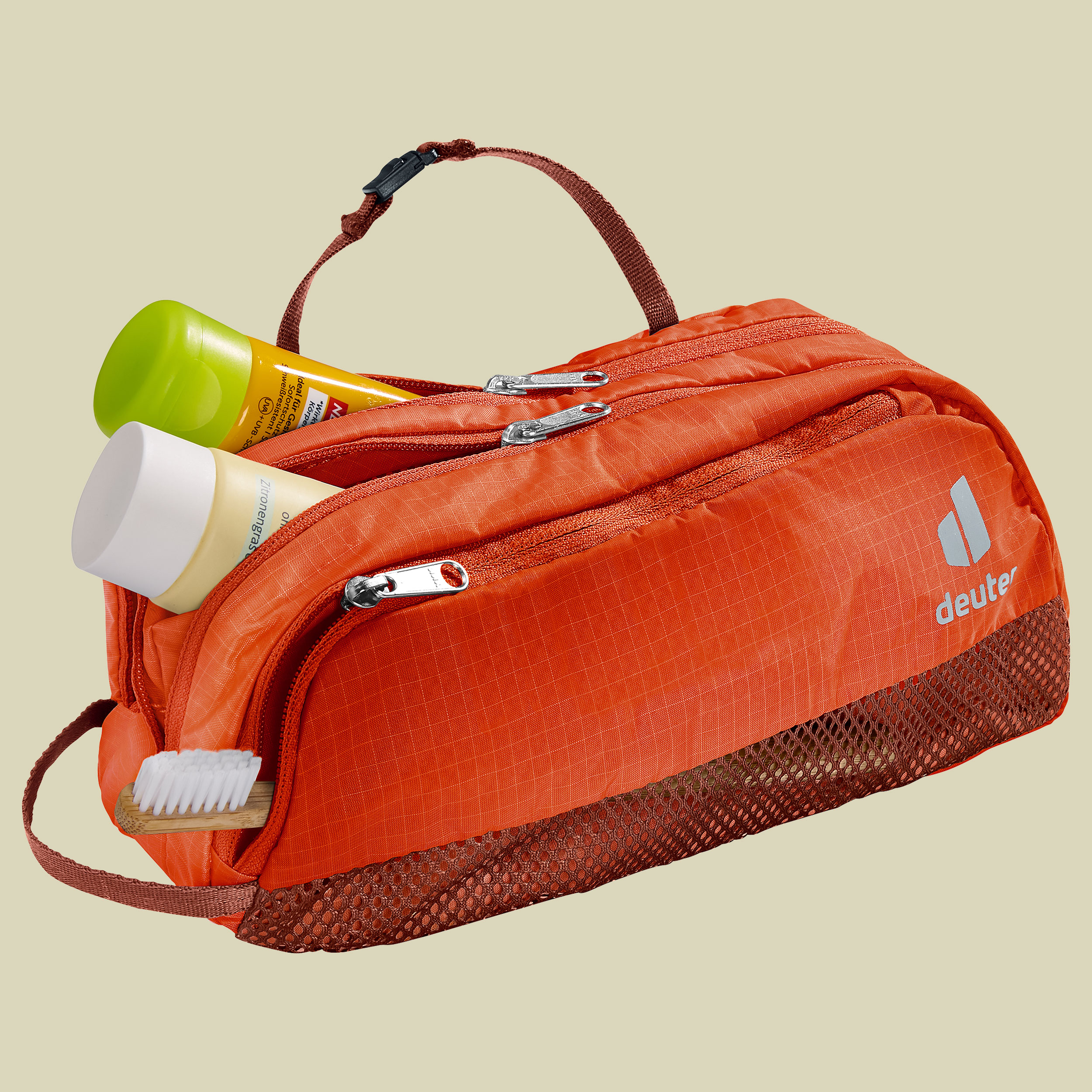 Wash Bag Tour III Volumen 2,0 Farbe papaya-redwood