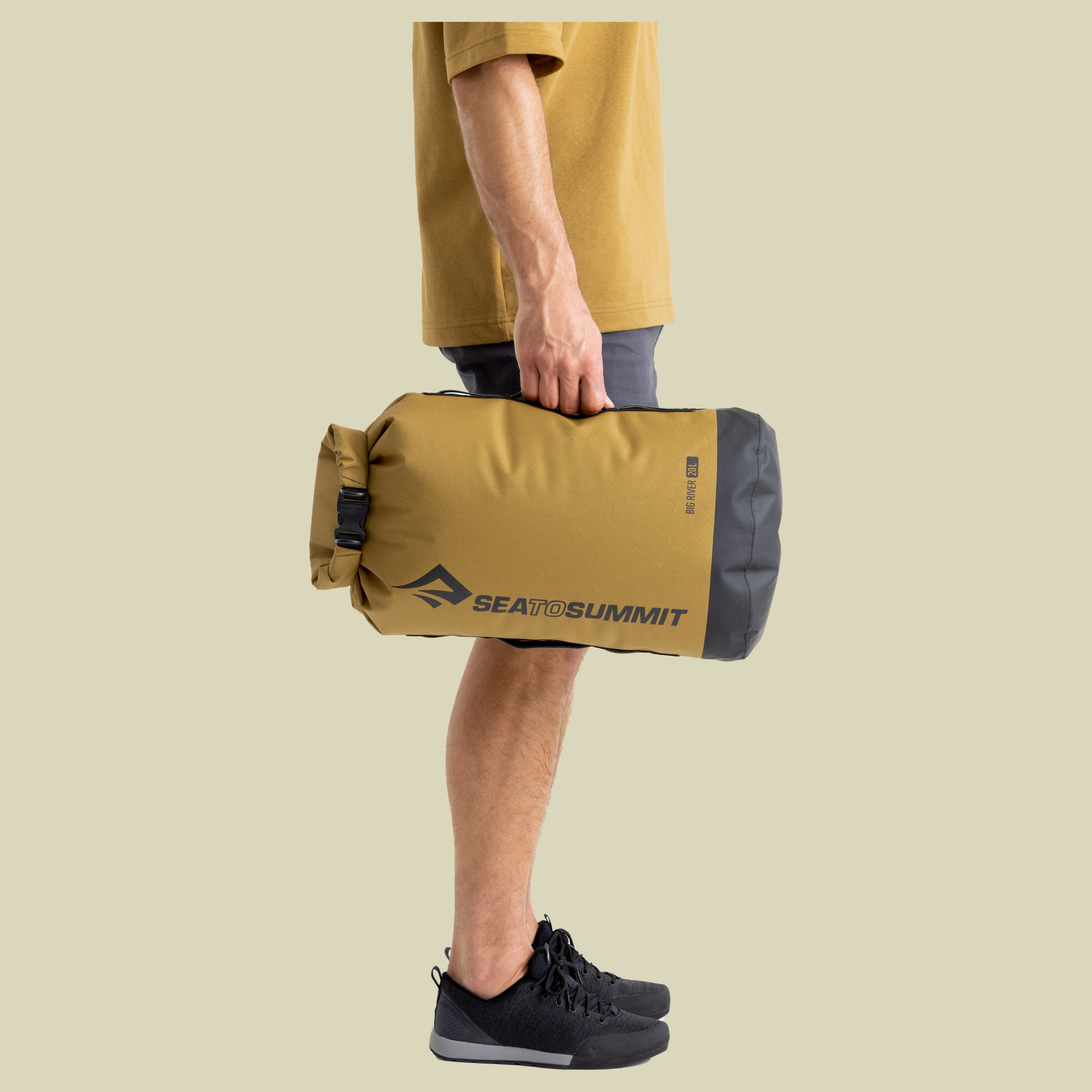 Big River Dry Bag Volumen 65 - Farbe dull gold