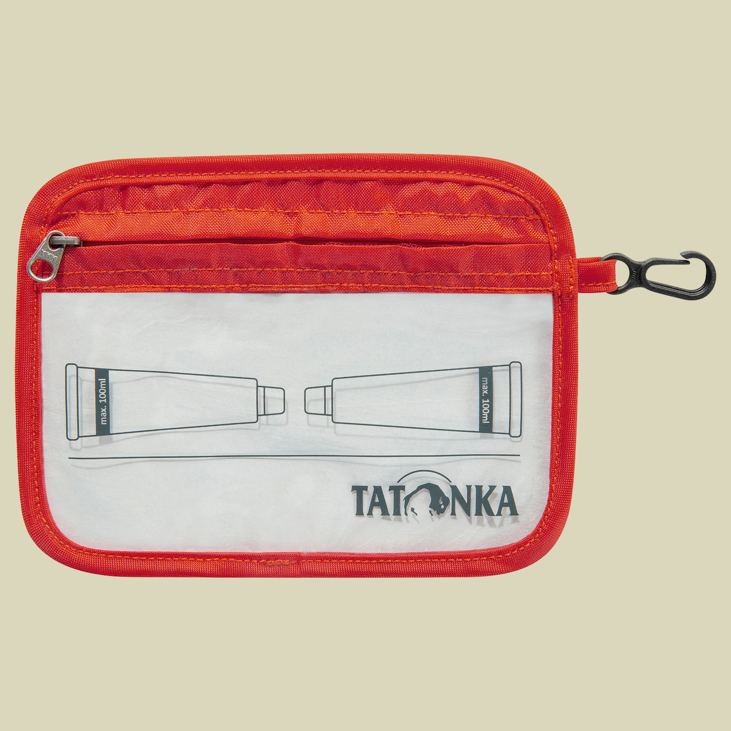 Zip Flight Bag A6 rot - Farbe red orange