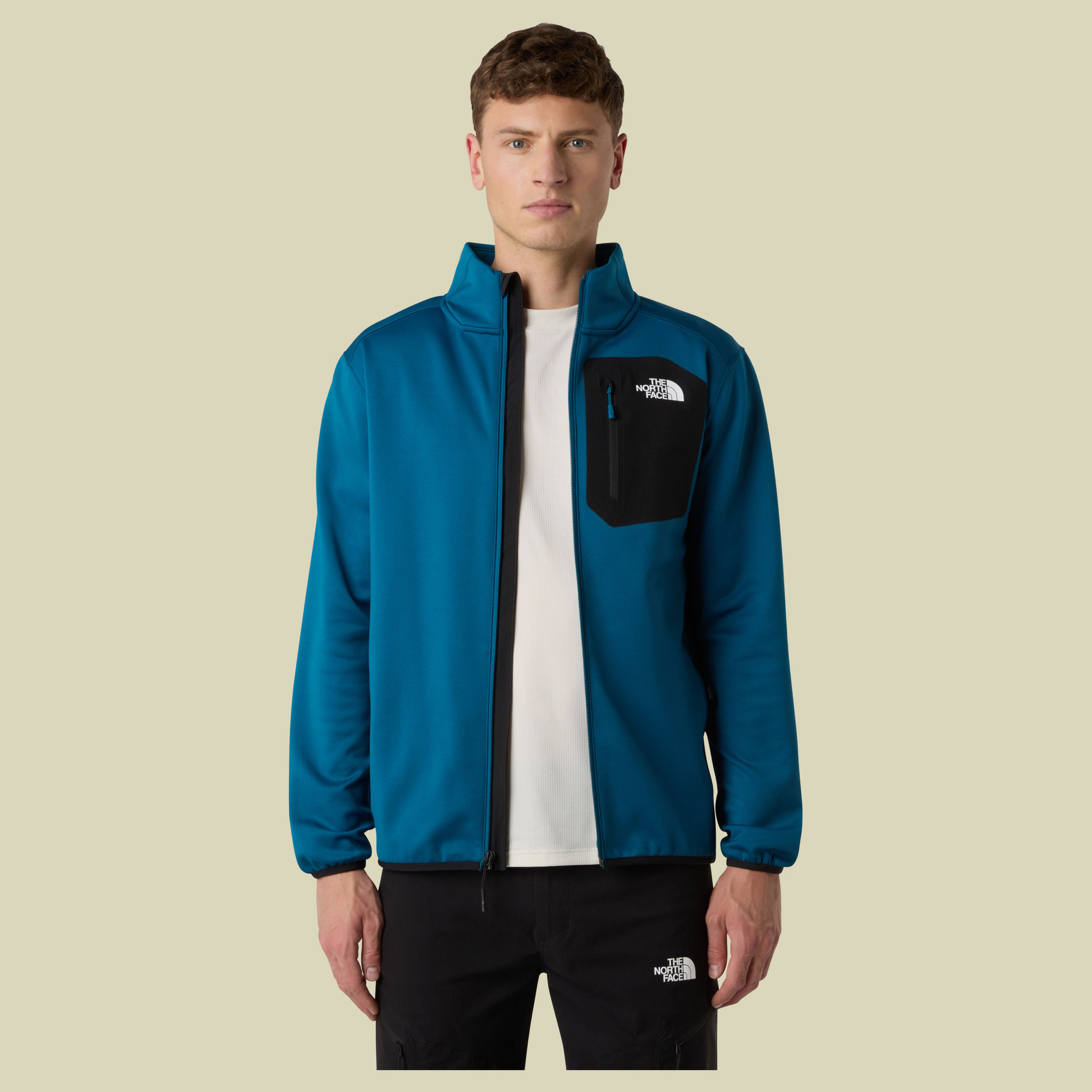 Crest Full Zip Men S blau II - mineral ink/TNF black