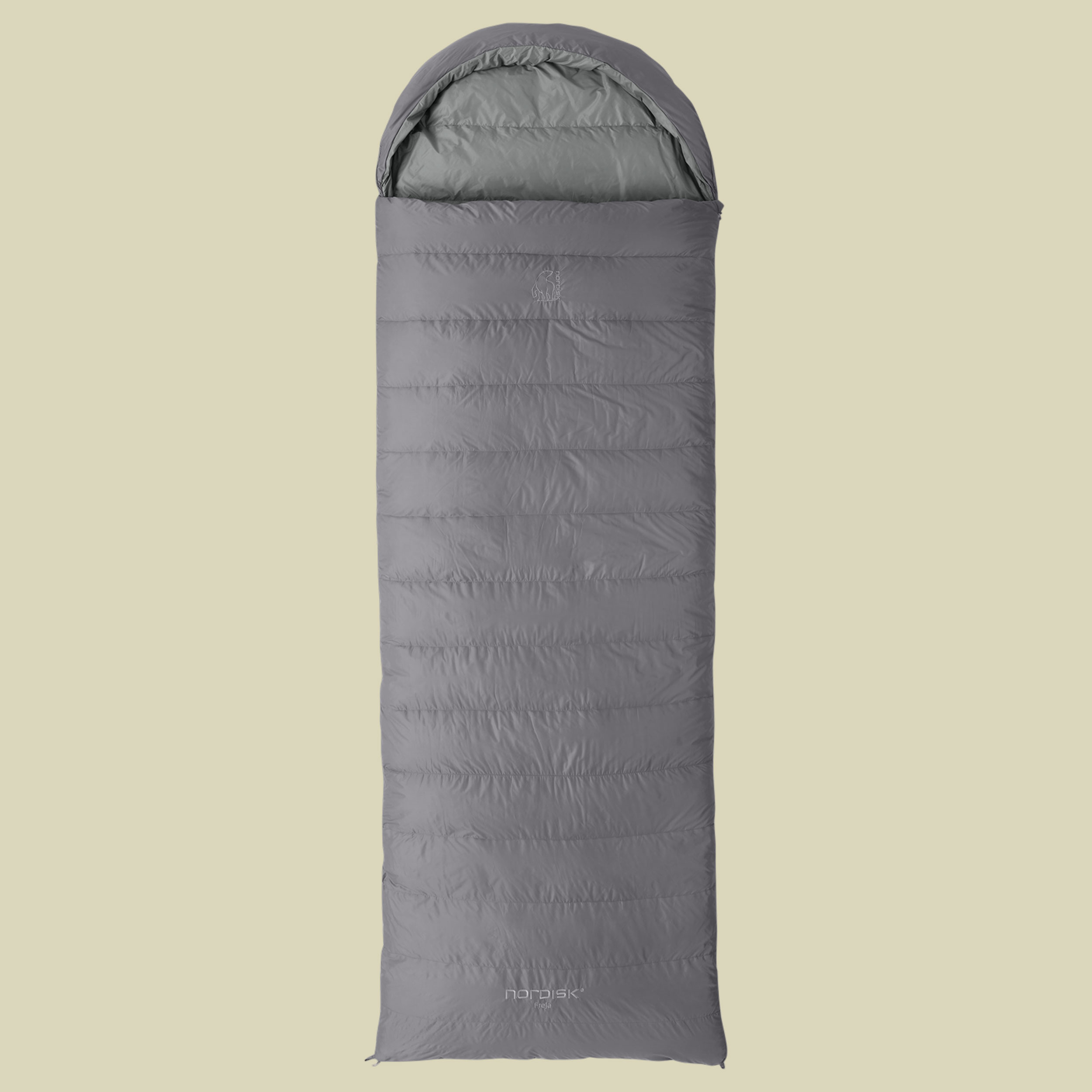 Freja -5° Blanket Sleeping Bag Farbe silver filigree grey 205 cm (XL) links