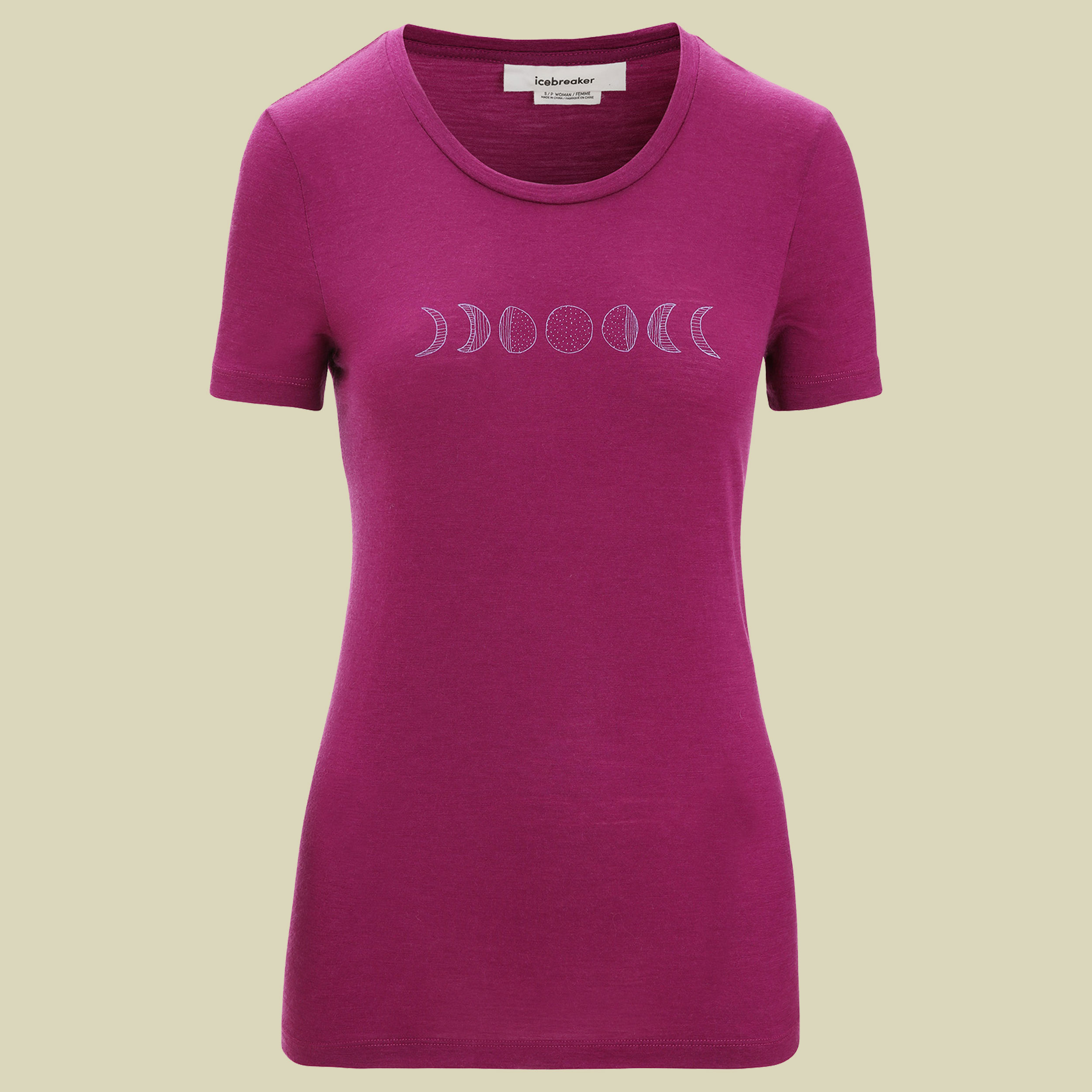 Tech Lite II SS Tee Women Motiv Größe XL Farbe moon phase-go berry