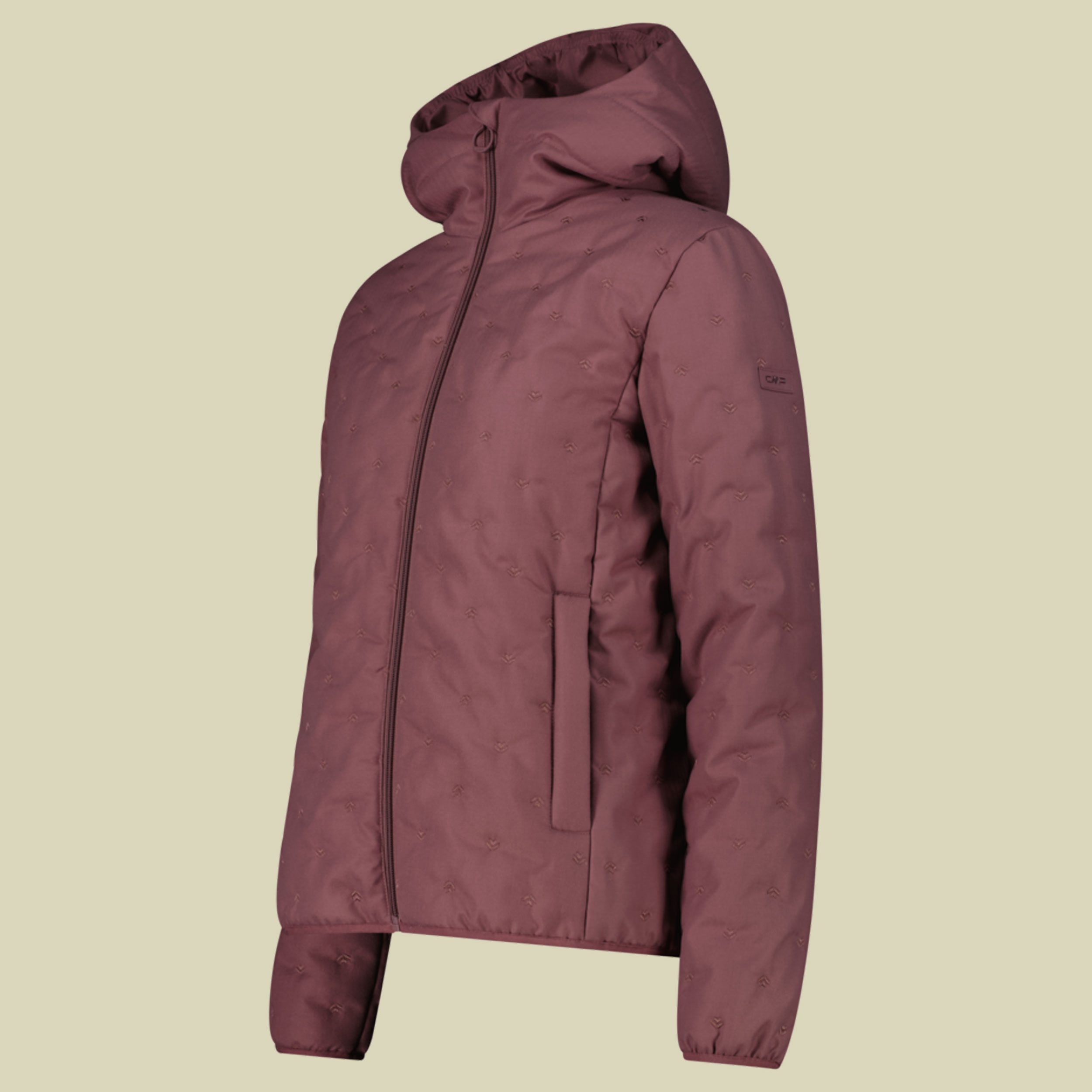 Jacket Fix Hood Melange Women 36K2386 44 rosa - malva melange