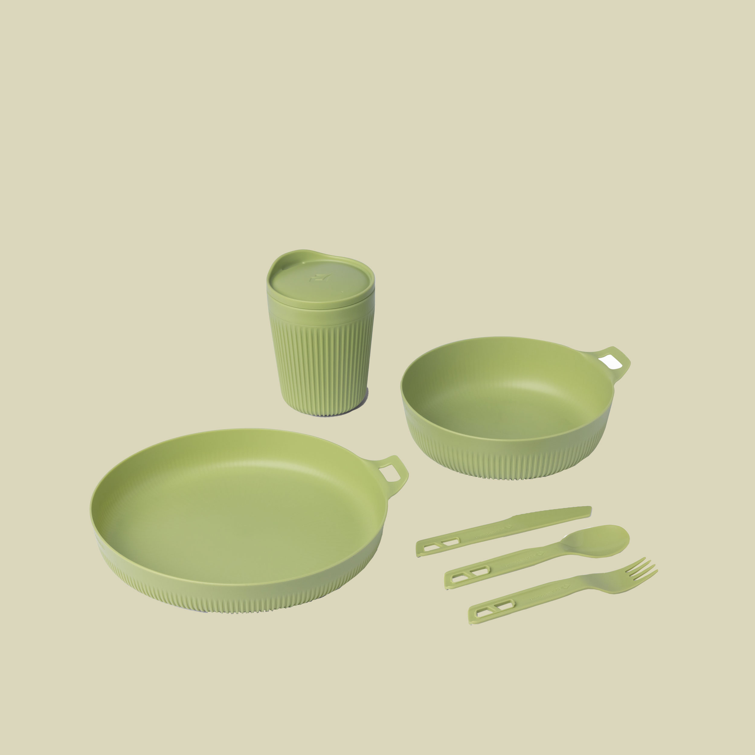 Horizon Dinnerware Set 6-teilig grün 3-teilig - Farbe tarragon