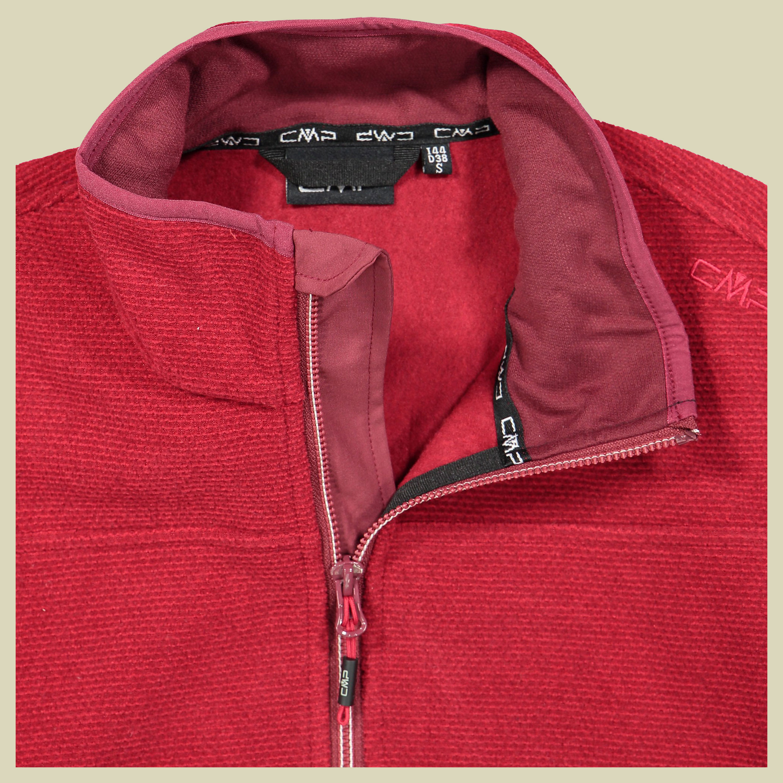 Woman Jacket Knitted Jacquard 38H2356 Größe 34 Farbe syrah-granita 57BG