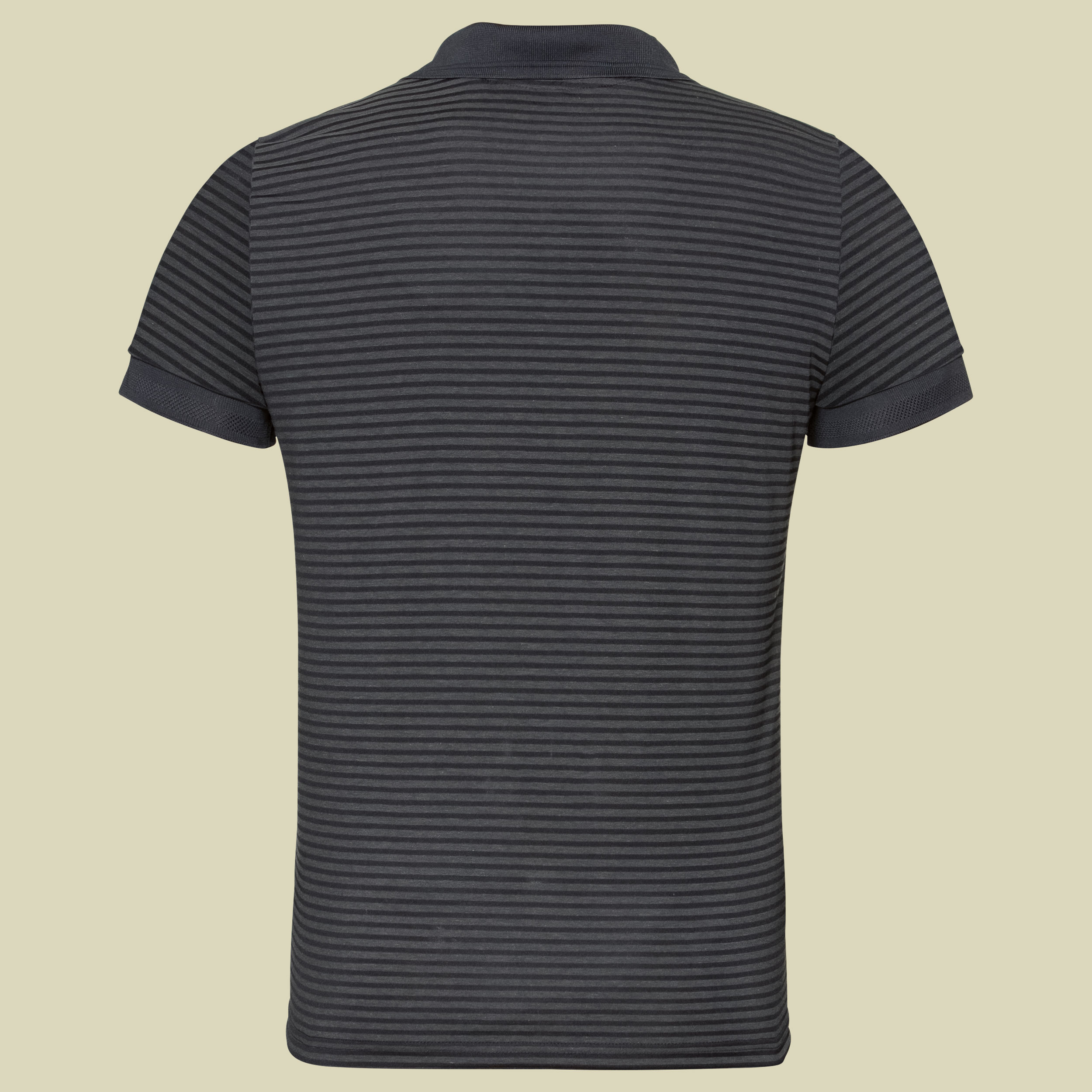 Polo s/s Nikko Dry men  Größe S Farbe black-odlo steel grey stripes