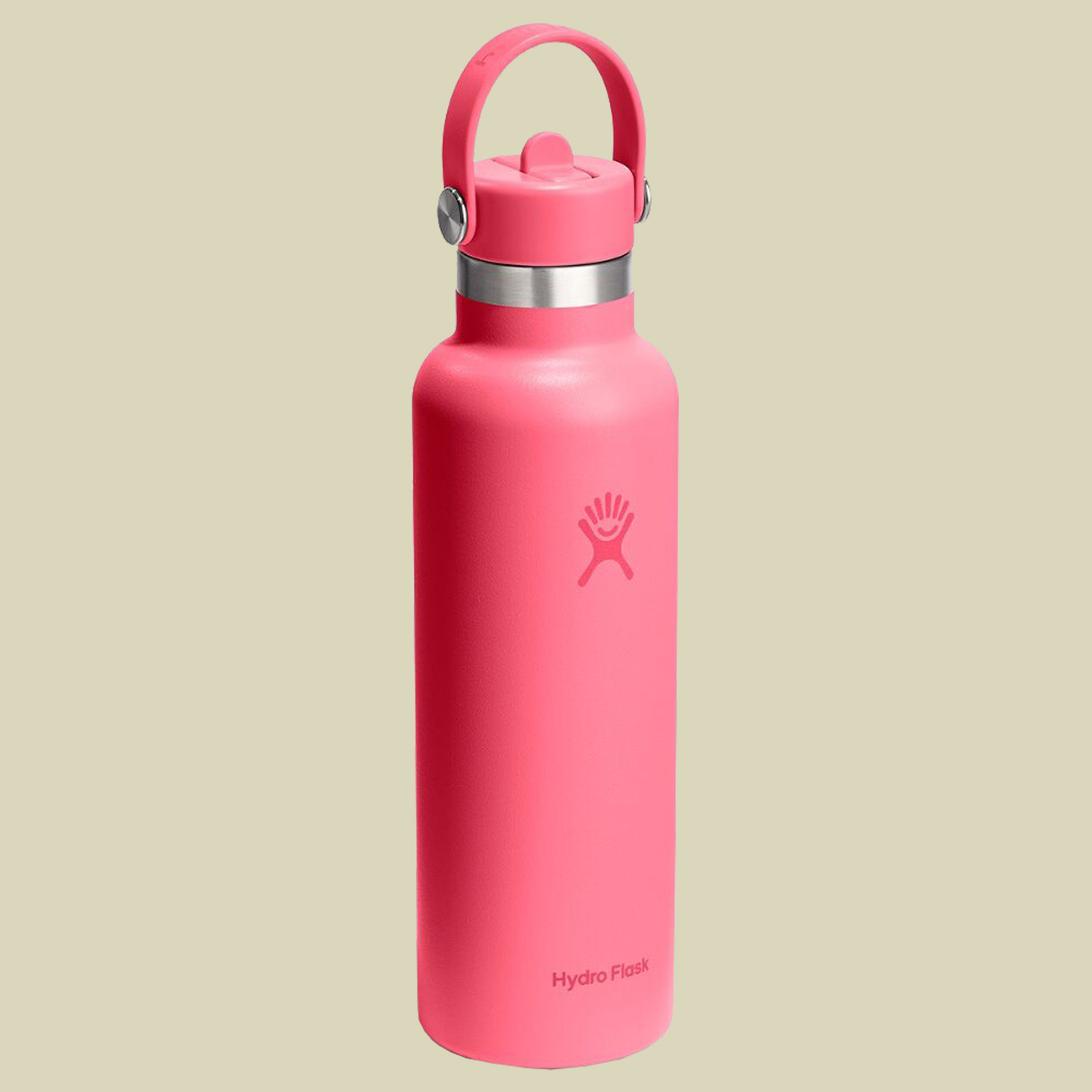 Hydro Flask 21 oz Standard Mouth w. Flex Straw Cap pink II 621 - popstar pink